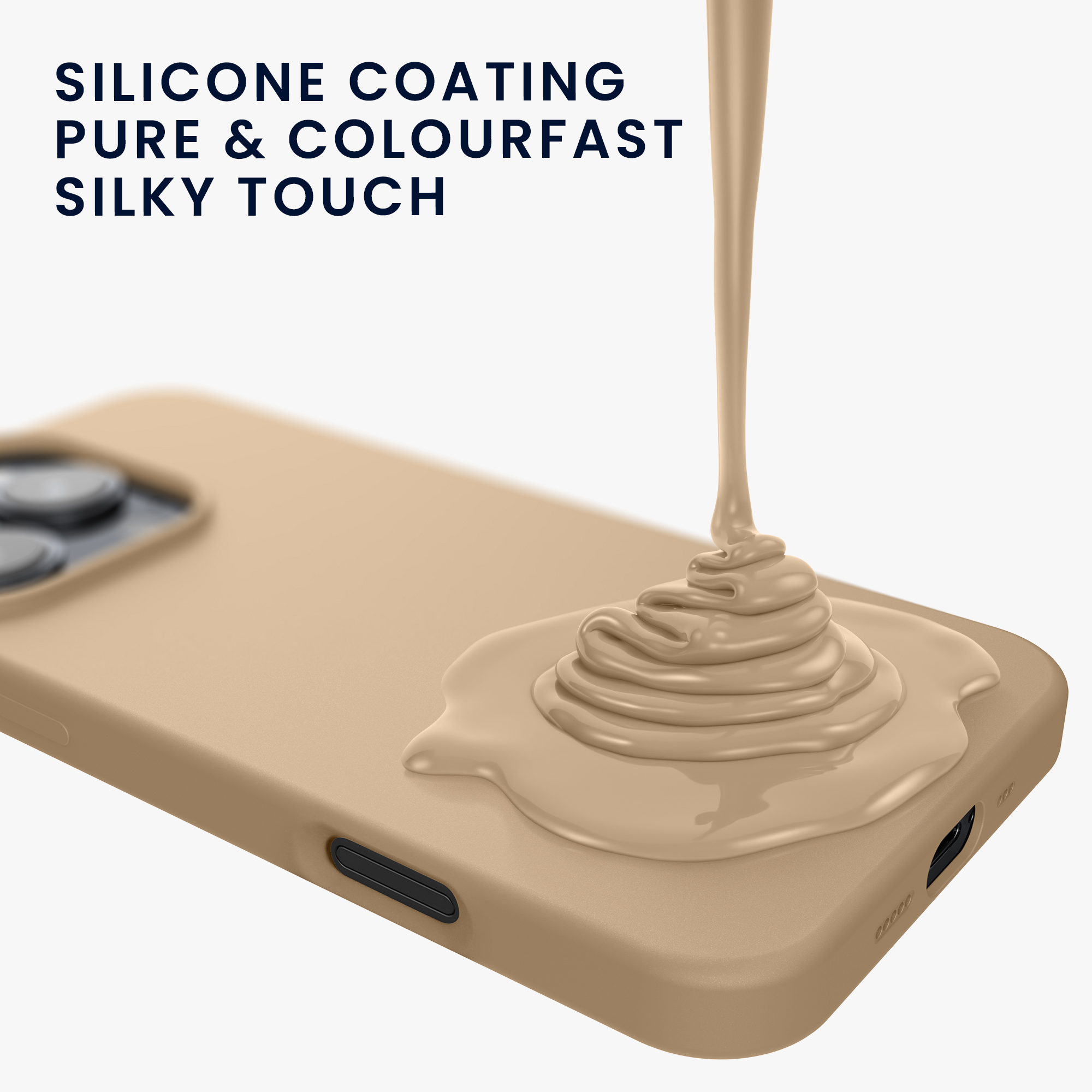 Silikonový kryt na mobil Apple iPhone 16 Pro kwmobile - Mother Of Pearl