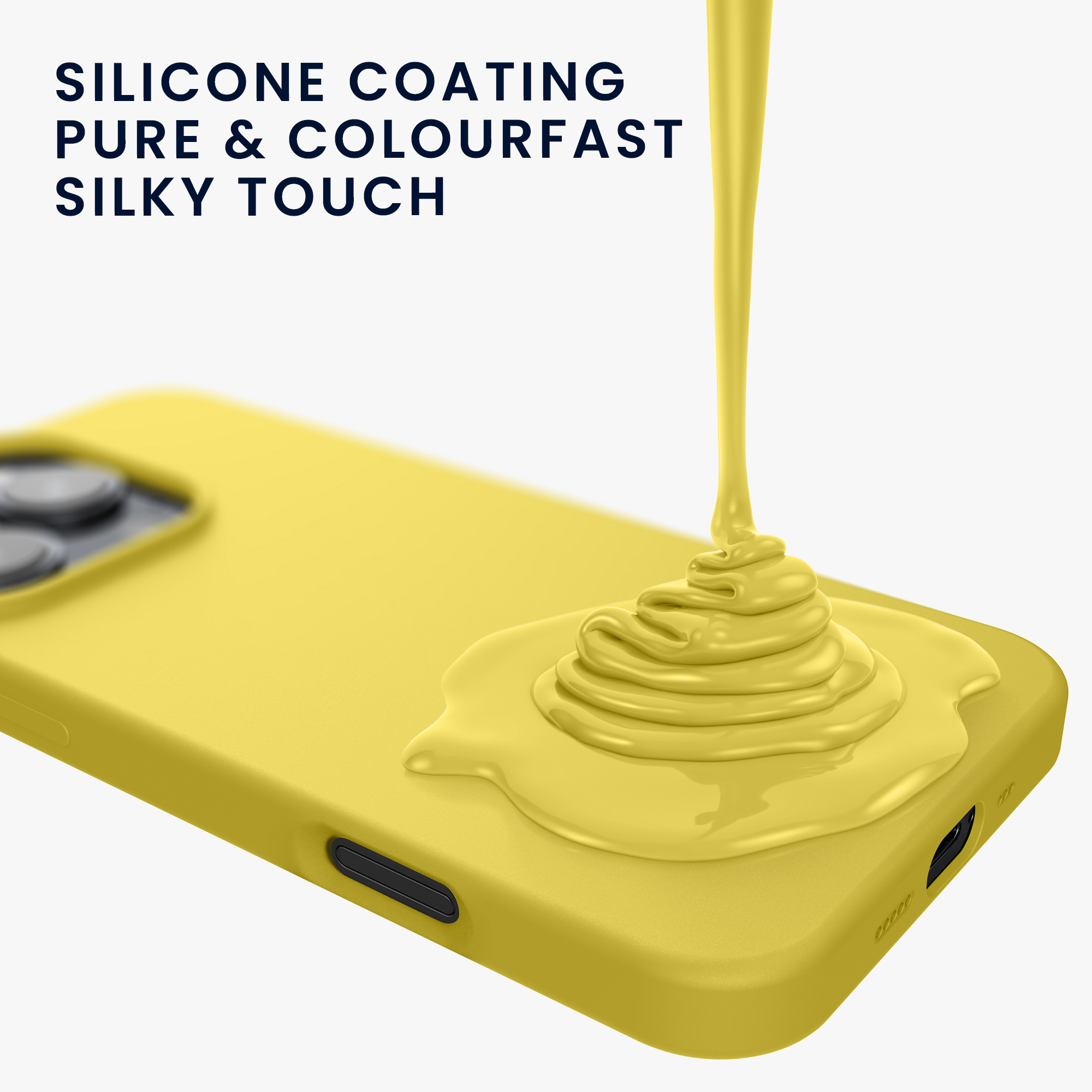 Silikonový kryt na mobil Apple iPhone 16 Pro kwmobile - žlutá