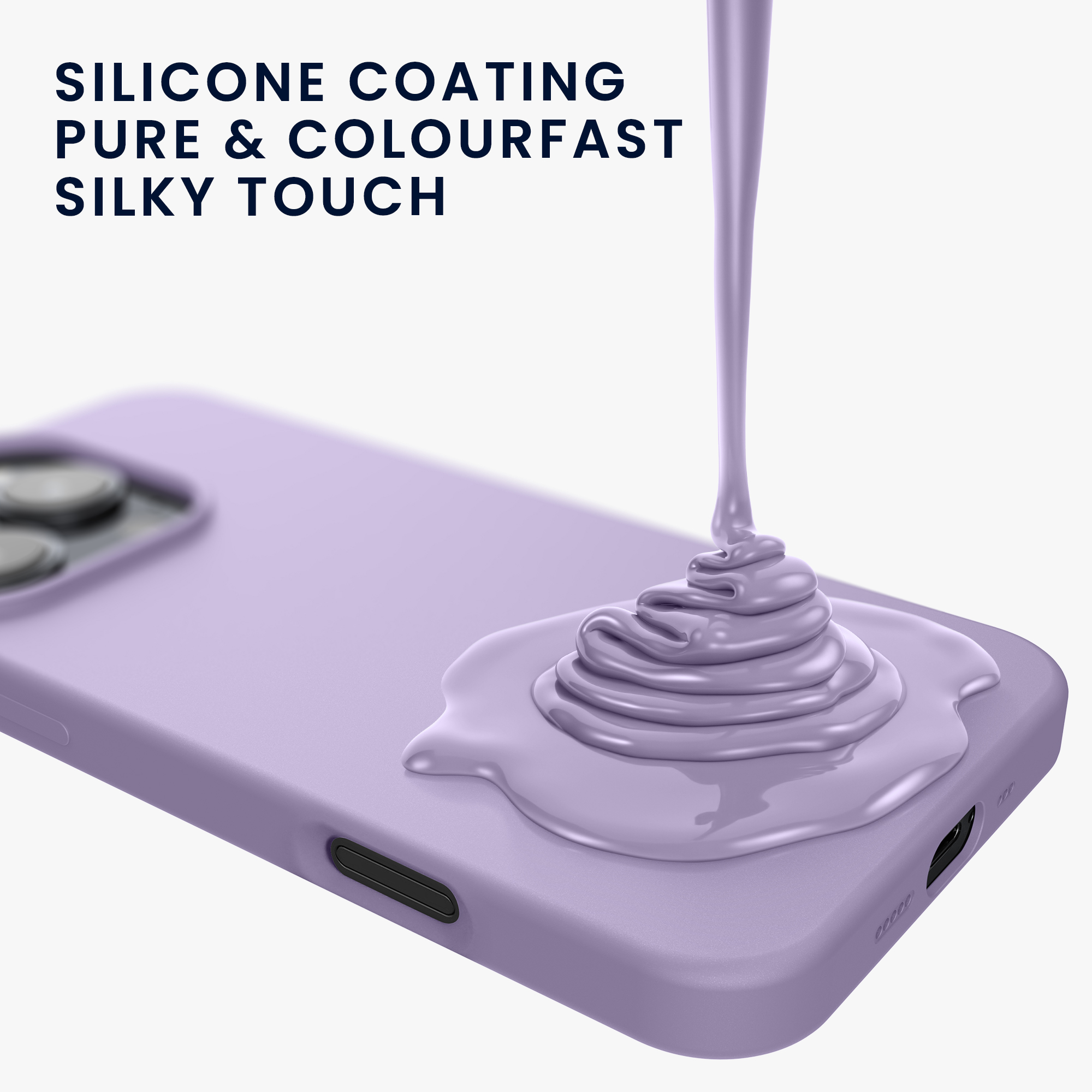 Silikonový kryt na mobil Apple iPhone 16 Pro Max kwmobile - levandulová