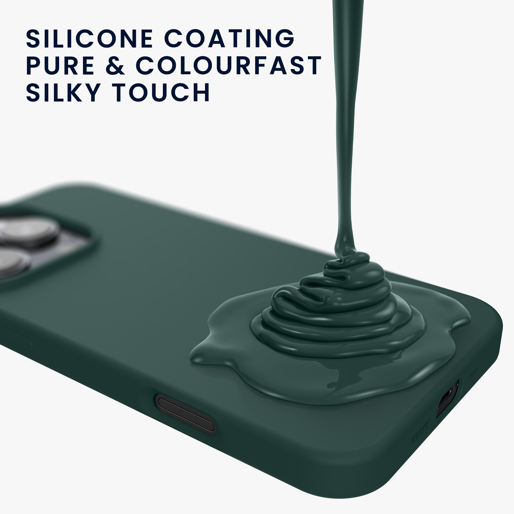 Silikonový kryt na mobil Apple iPhone 16 Pro Max kwmobile - zelená