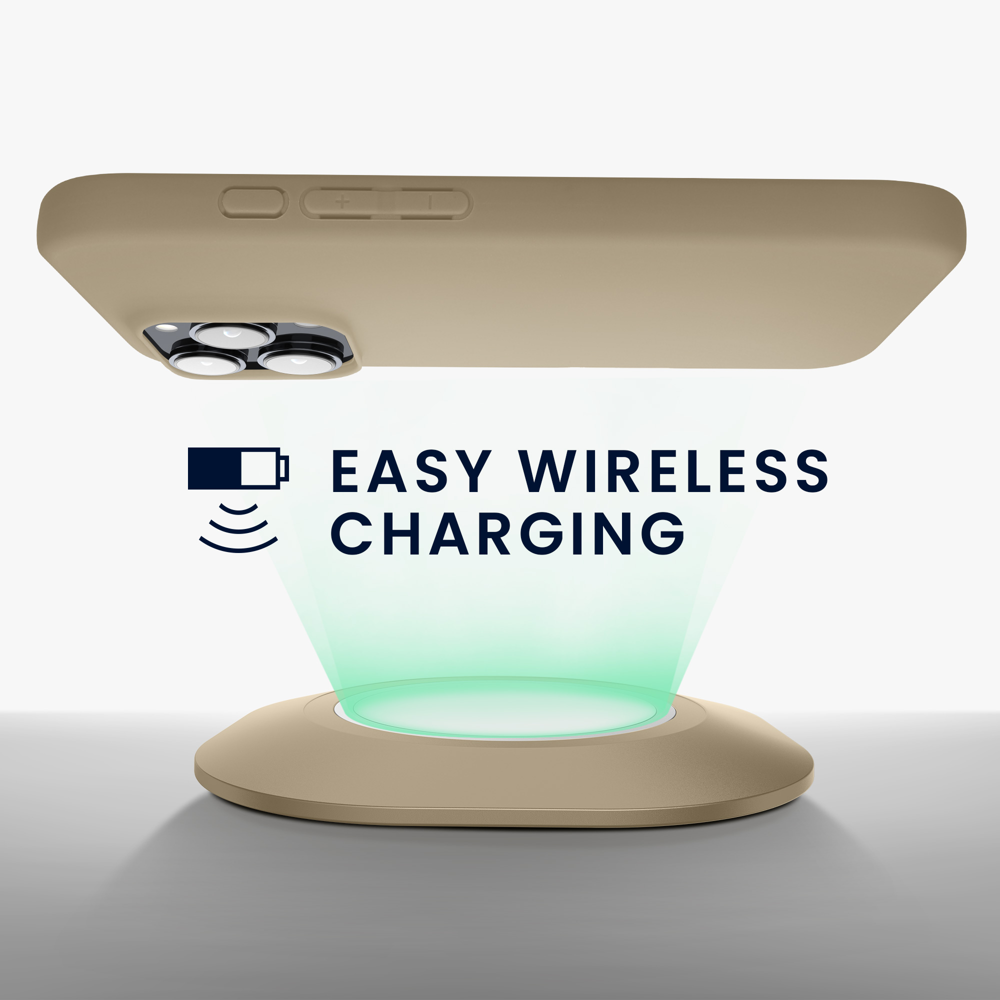 Silikonový kryt na mobil Apple iPhone 16 Pro kwmobile - Cream