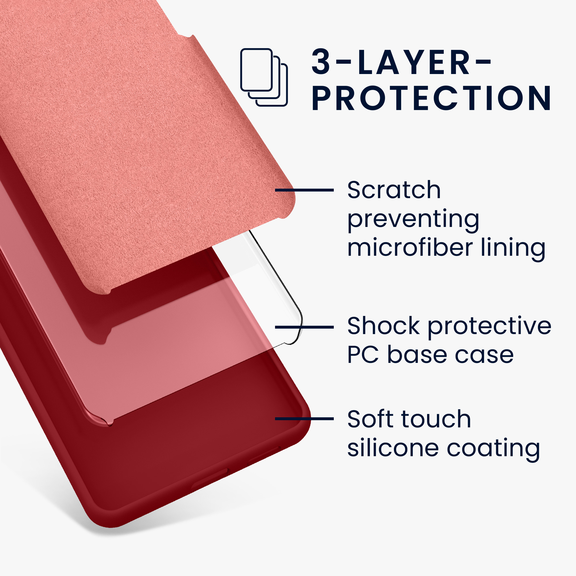 Kryt na mobil Motorola Edge 60 Neo / Edge 50 Neo / ThinkPhone 25 kwmobile TPU červená rebarbora