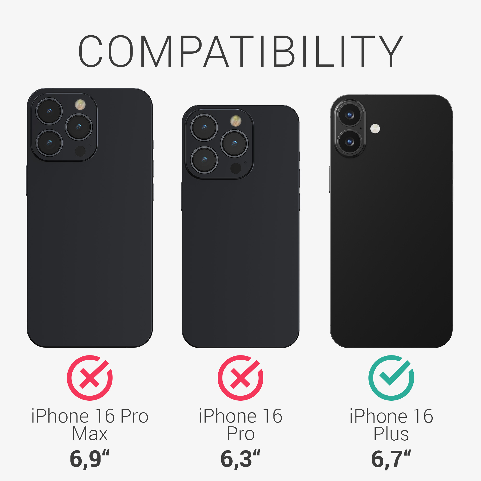 Ochranná fólie na displej Apple iPhone 16 Plus kwmobile - Matte