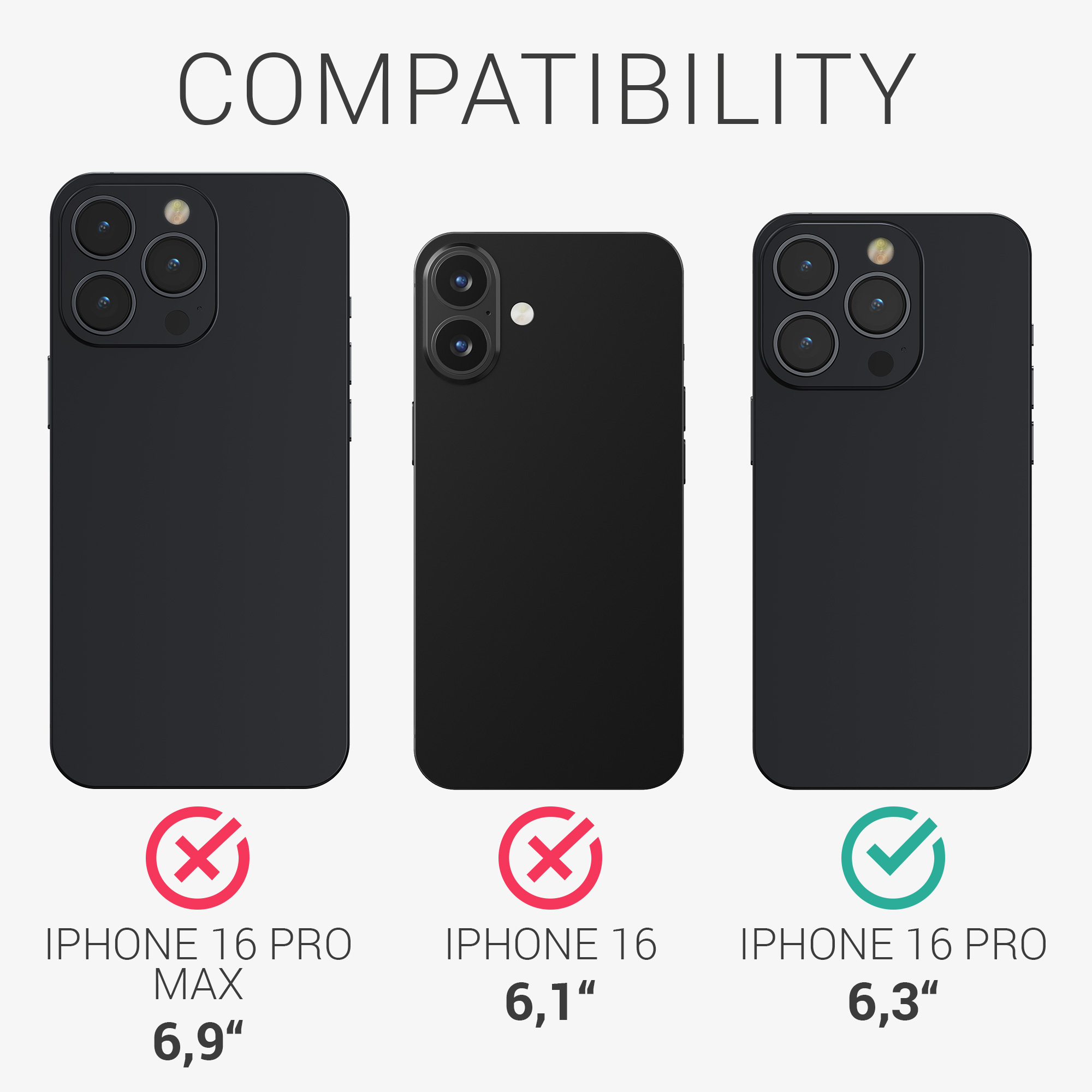 Dřevěný kryt na mobil Apple iPhone 16 Pro kwmobile - hnědá