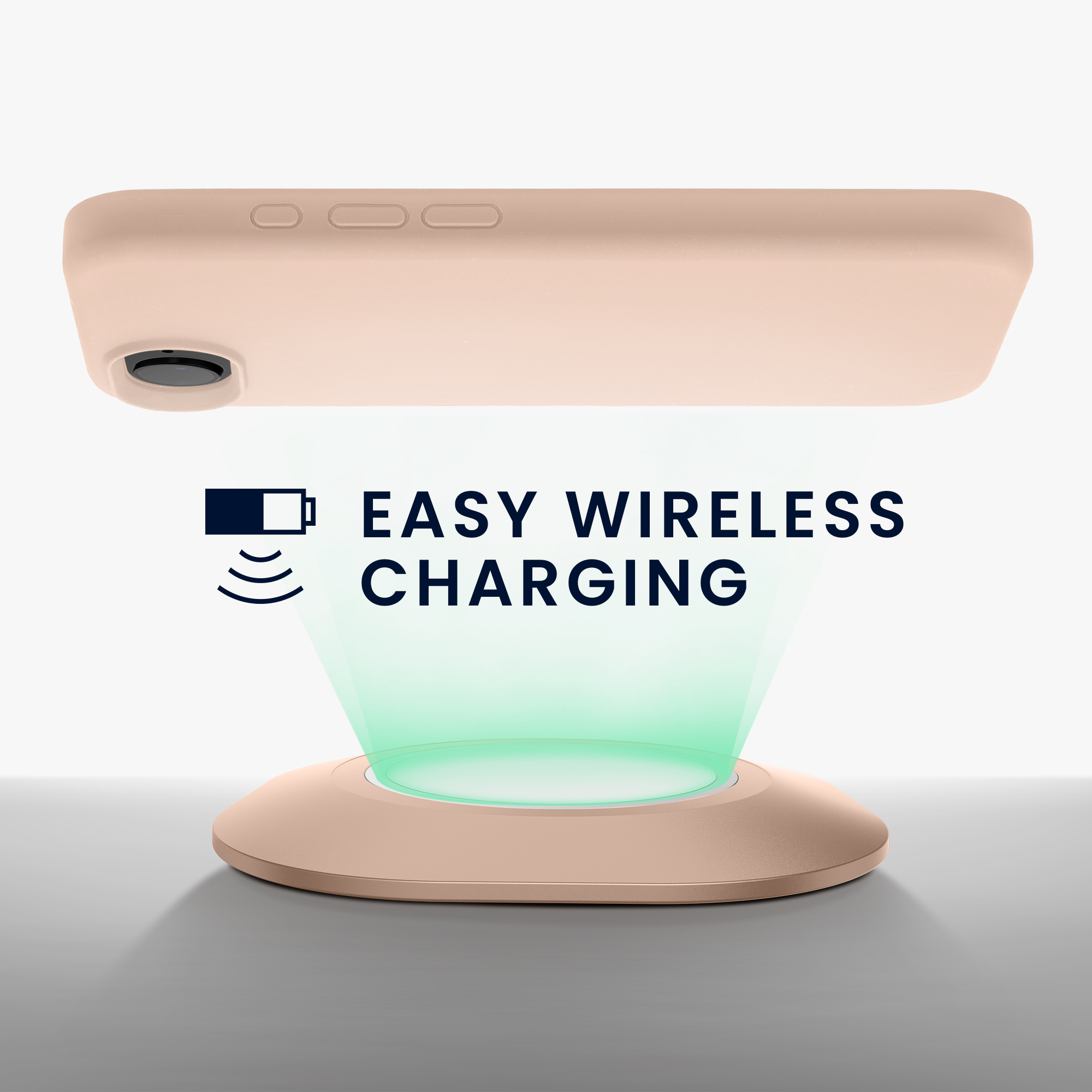 Silikonový kryt Kwmobile pro iPhone 17e / 16e - wireless charging coconut swirl