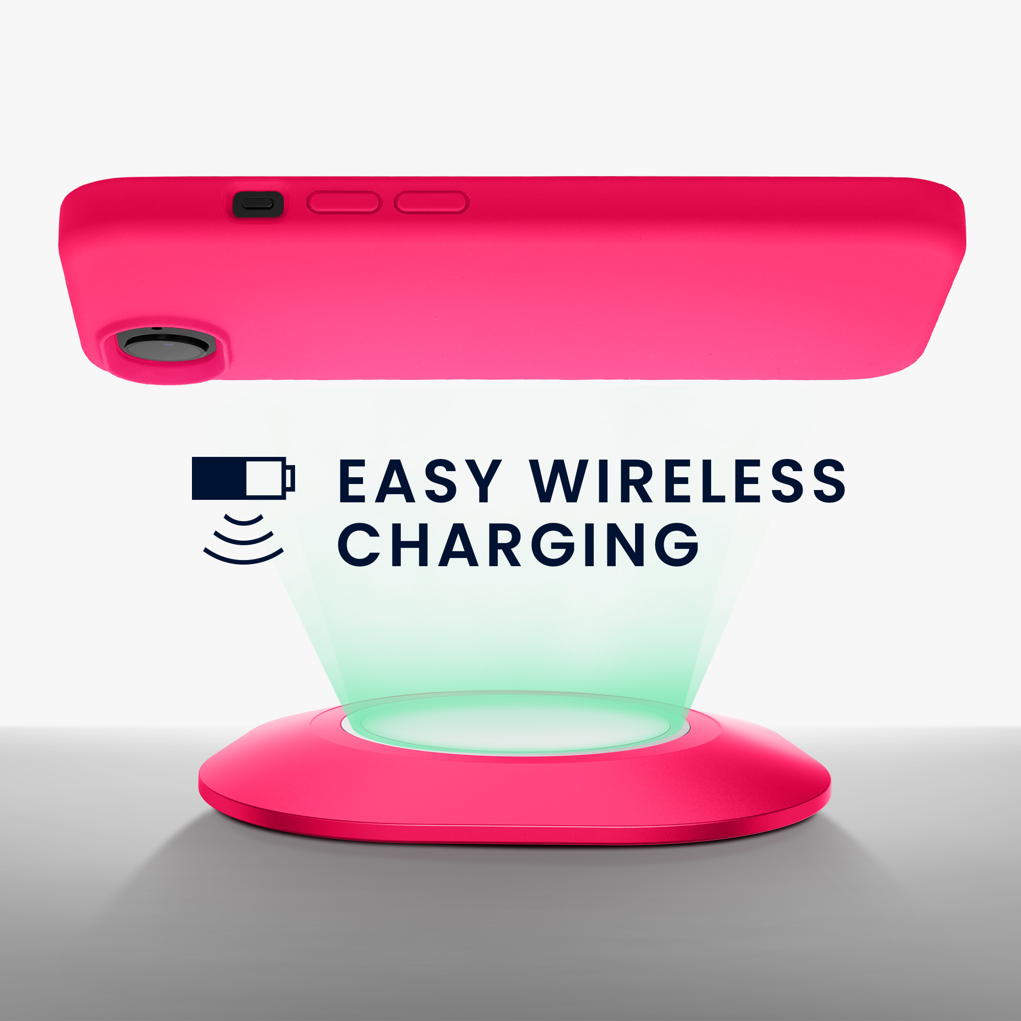 Silikonový kryt kwmobile pro Apple iPhone 17e / iPhone 16e - růžová