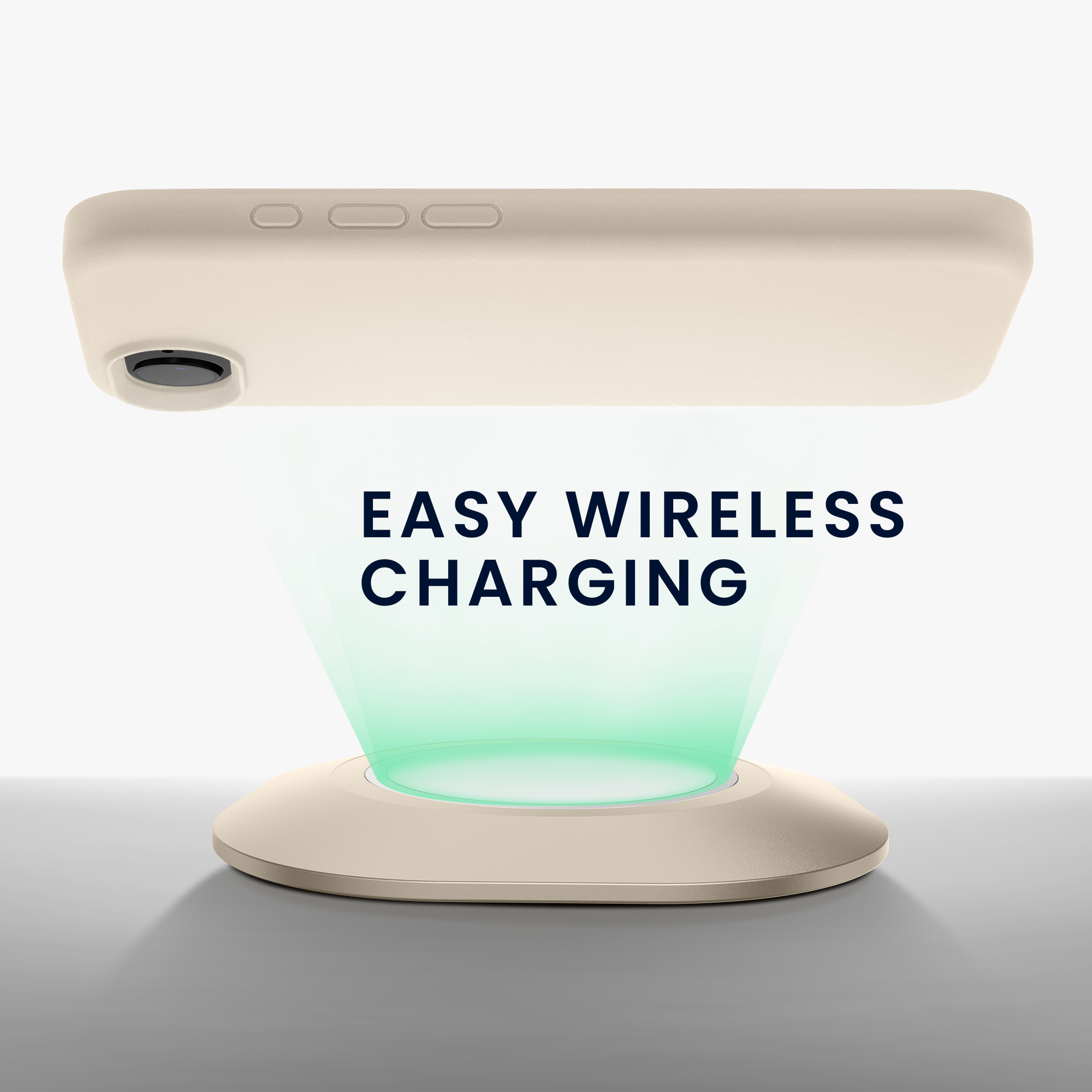 Silikonový kryt kwmobile pro Apple iPhone 17e / iPhone 16e - béžová