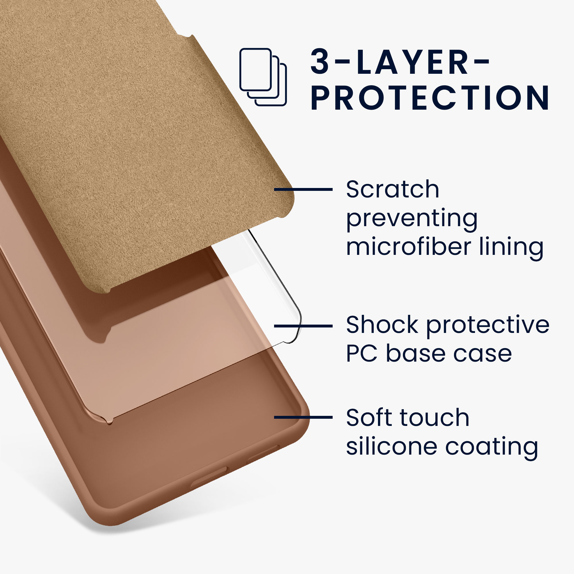 Silikonový kryt Kwmobile pro iPhone 17e / 16e - wireless charging cappuccino