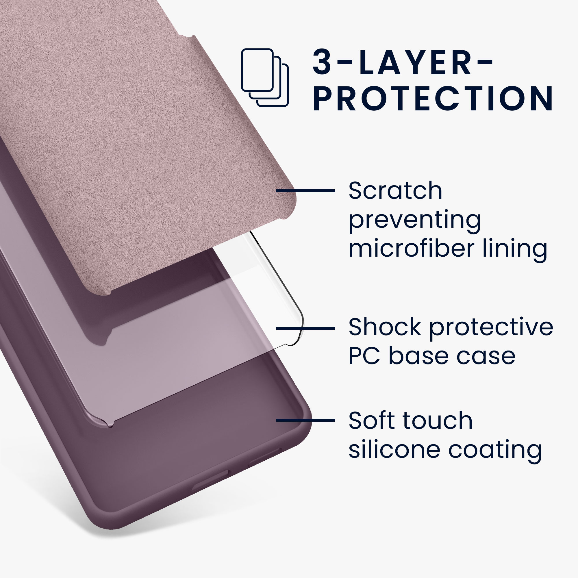Silikonový kryt Kwmobile pro iPhone 17e / 16e - wireless charging pale iris