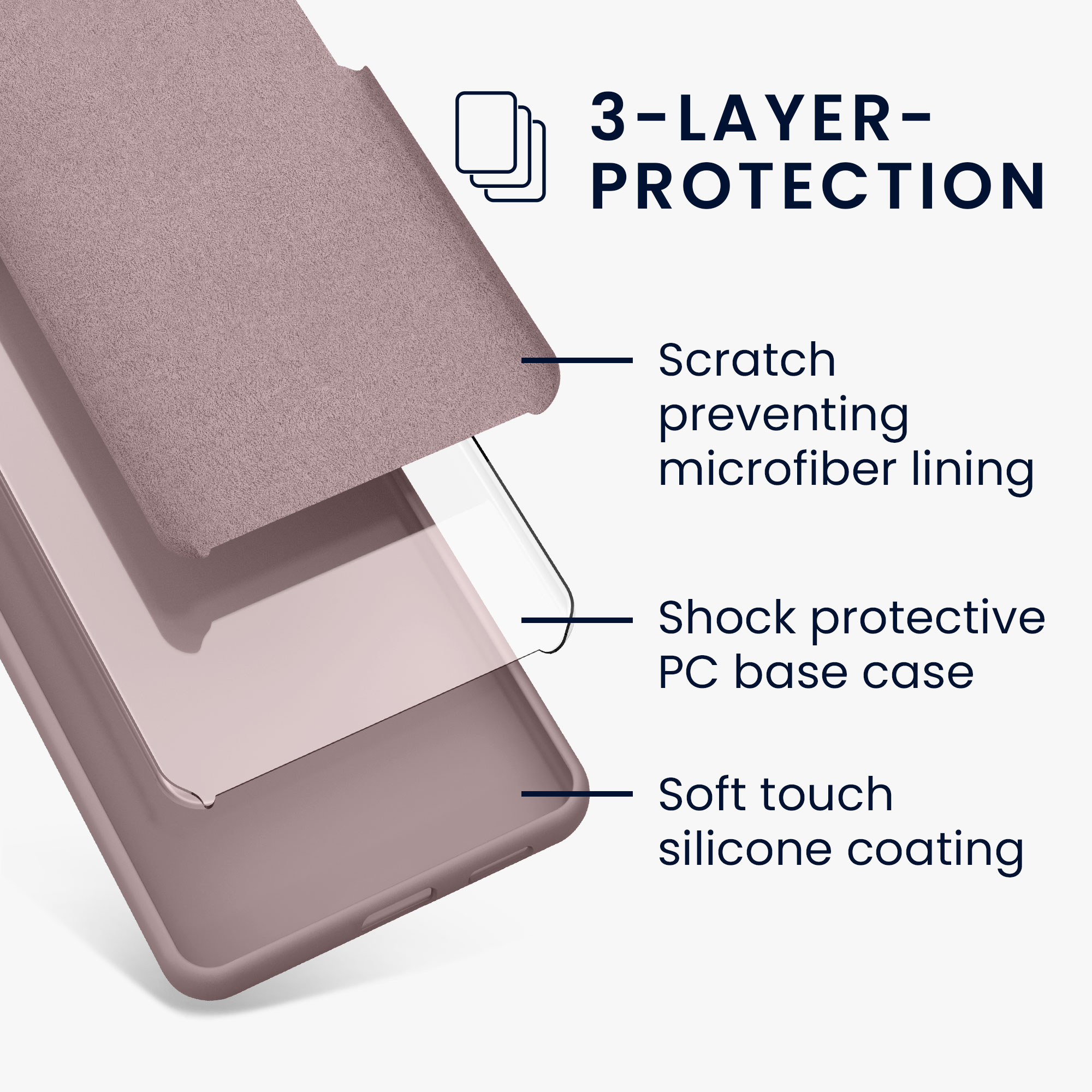 Silikonový kryt Kwmobile pro iPhone 17e / 16e - wireless charging nude lilac