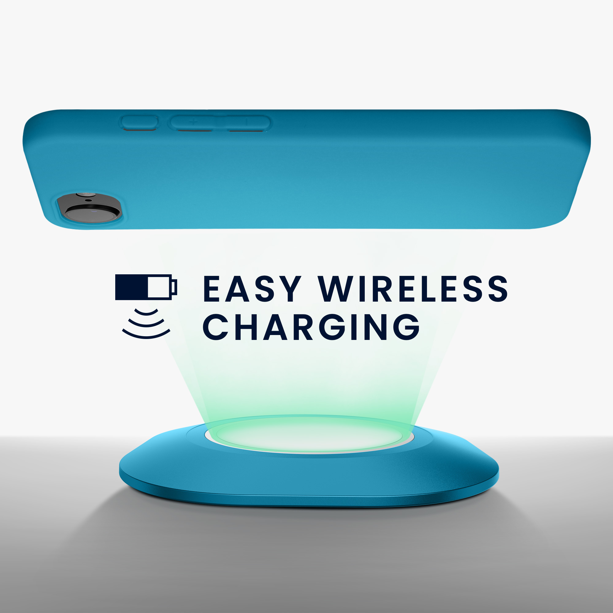 Silikonový kryt Kwmobile pro iPhone 17e / 16e - karibsky modrá