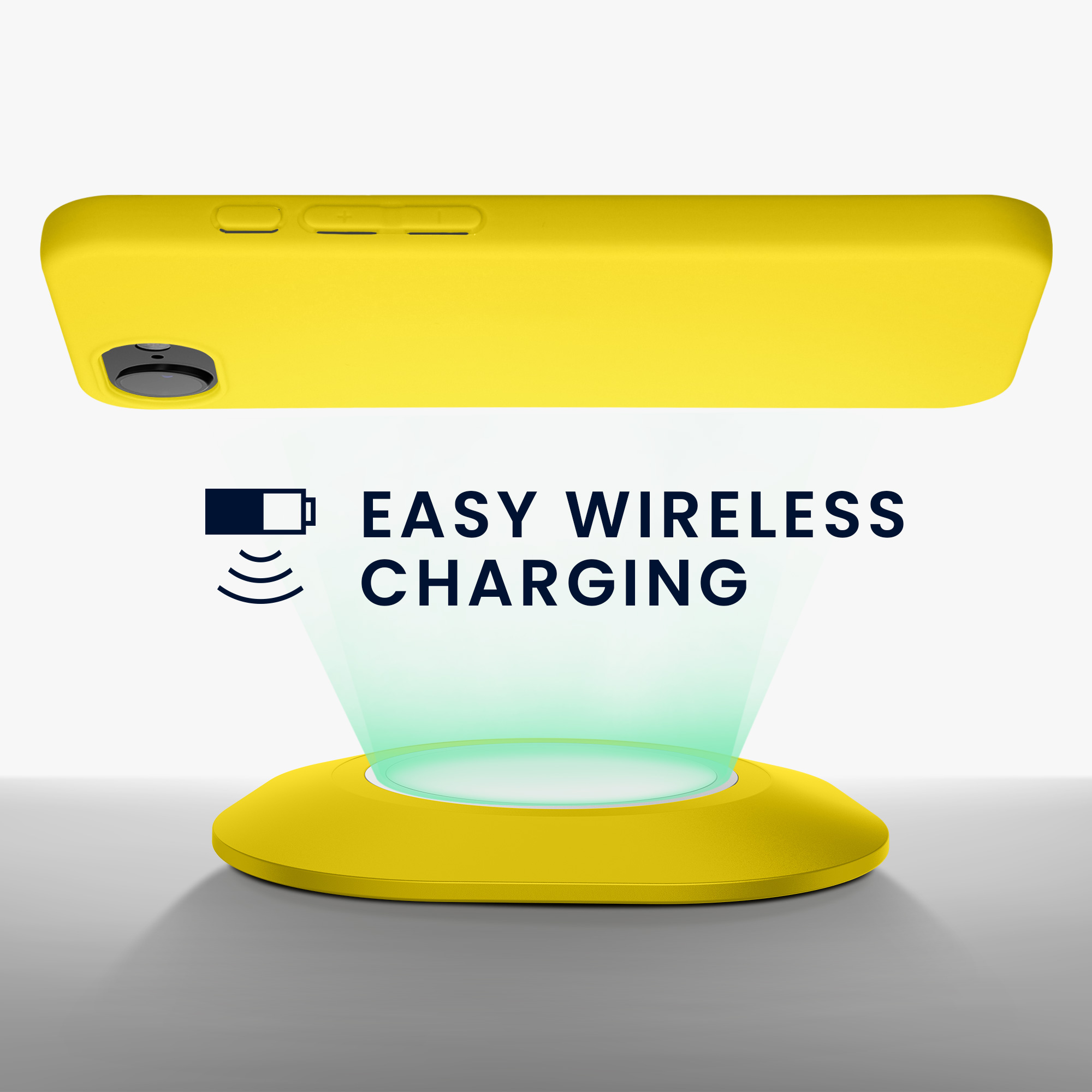 Silikonový kryt Kwmobile pro iPhone 17e / 16e - zářivě žlutá
