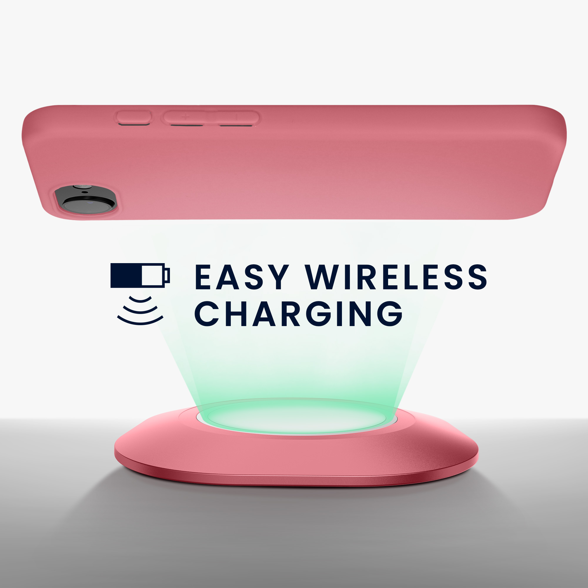 Silikonový kryt Kwmobile pro iPhone 17e / 16e - tmavě růžová