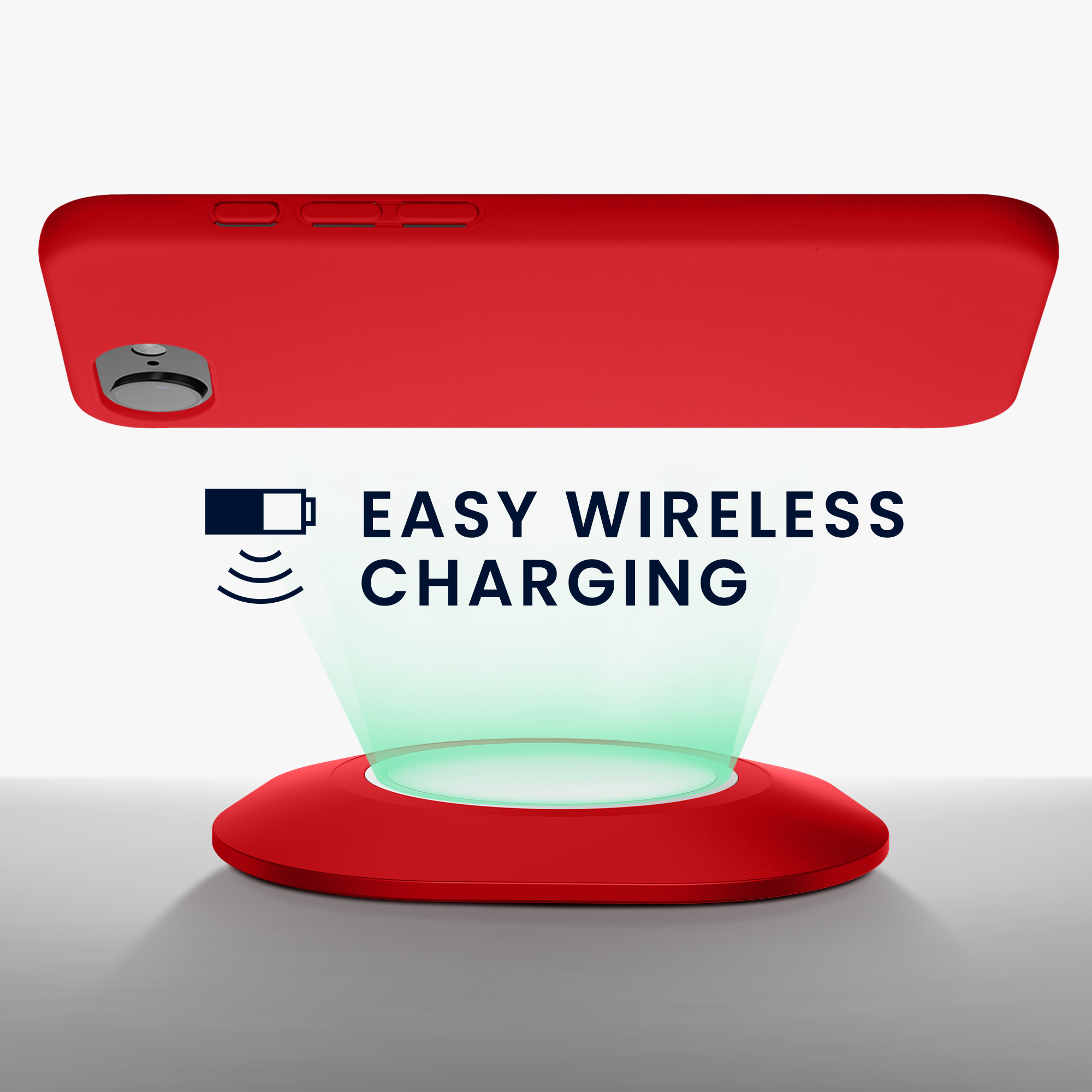 Silikonový kryt Kwmobile pro iPhone 17e / 16e - klasicky červená