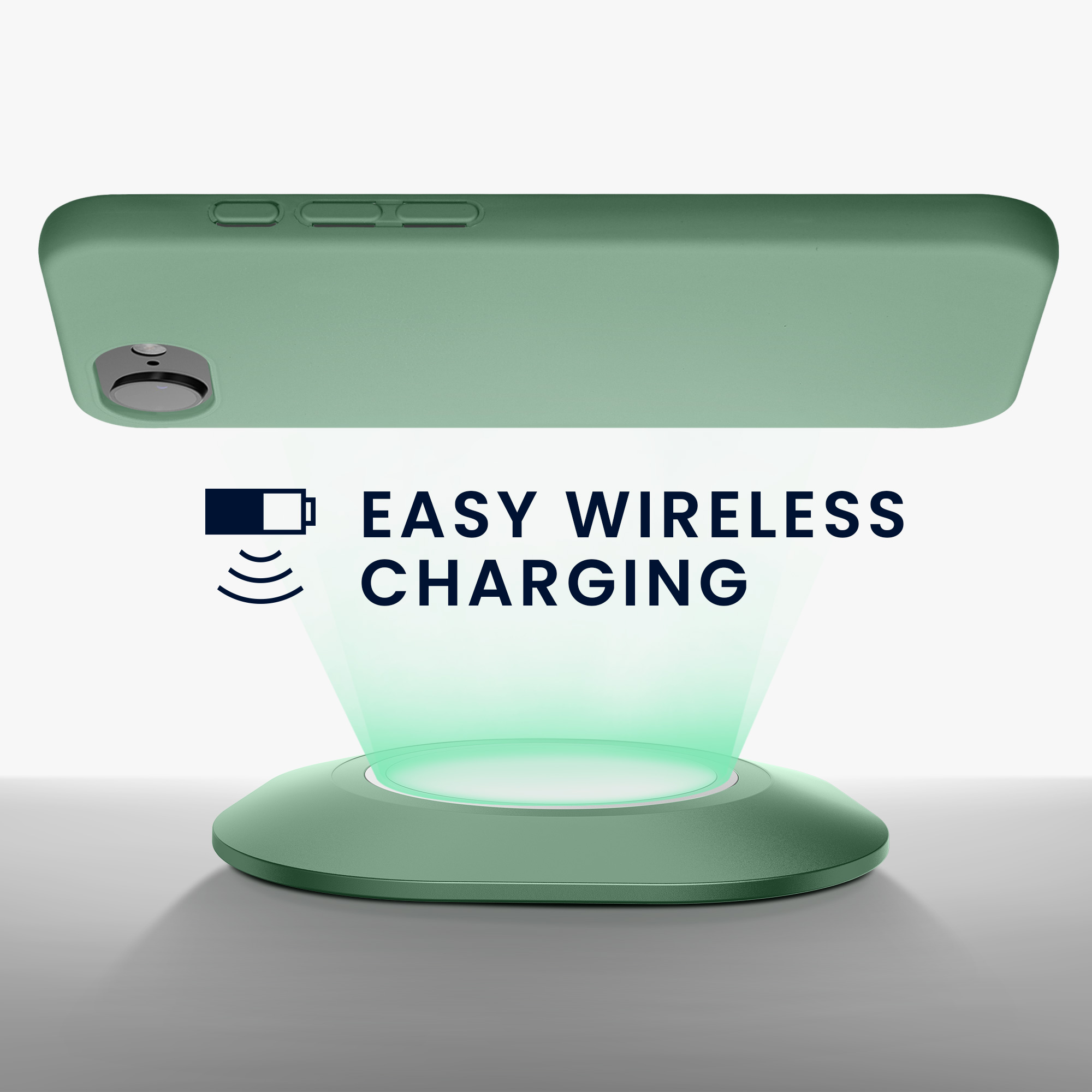 Silikonový kryt kwmobile pro Apple iPhone 17e / iPhone 16e - zelená