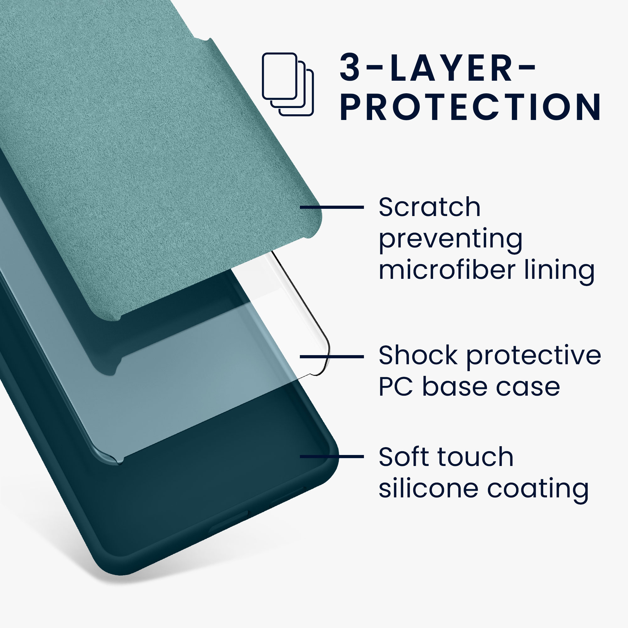 Silikonový kryt kwmobile pro Motorola Moto G05 / Moto E15 - Petrolejová
