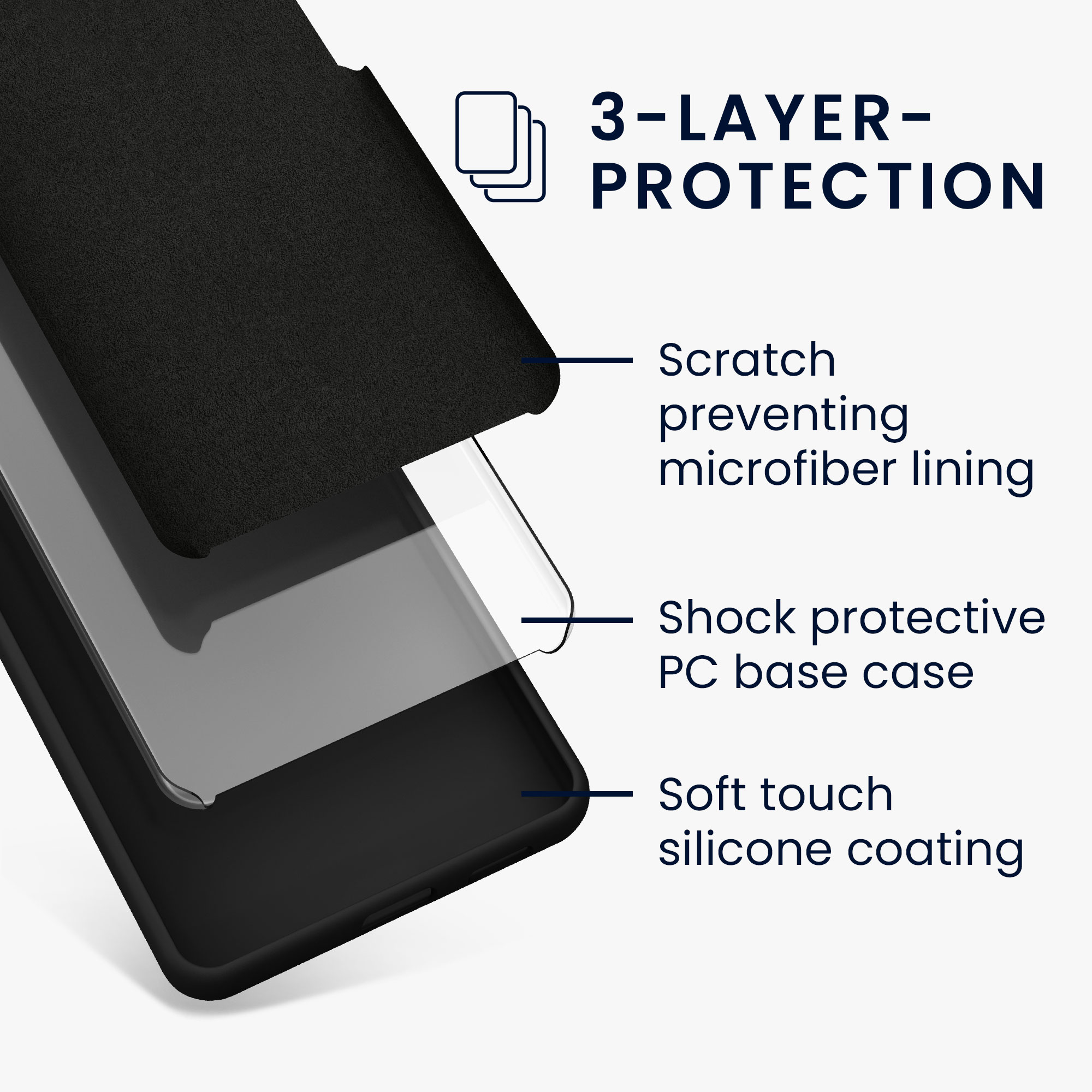 Silikonový kryt kwmobile pro Motorola Moto G15 - Černá