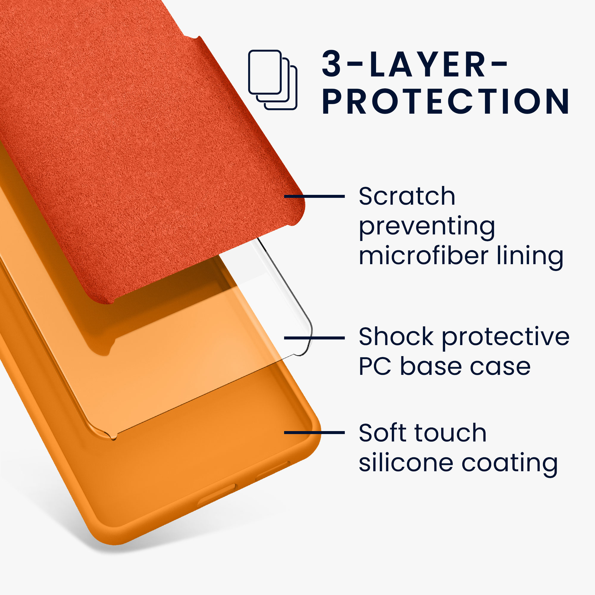 Silikonový kryt kwmobile pro Motorola Moto G15 - Šťavnatě oranžová