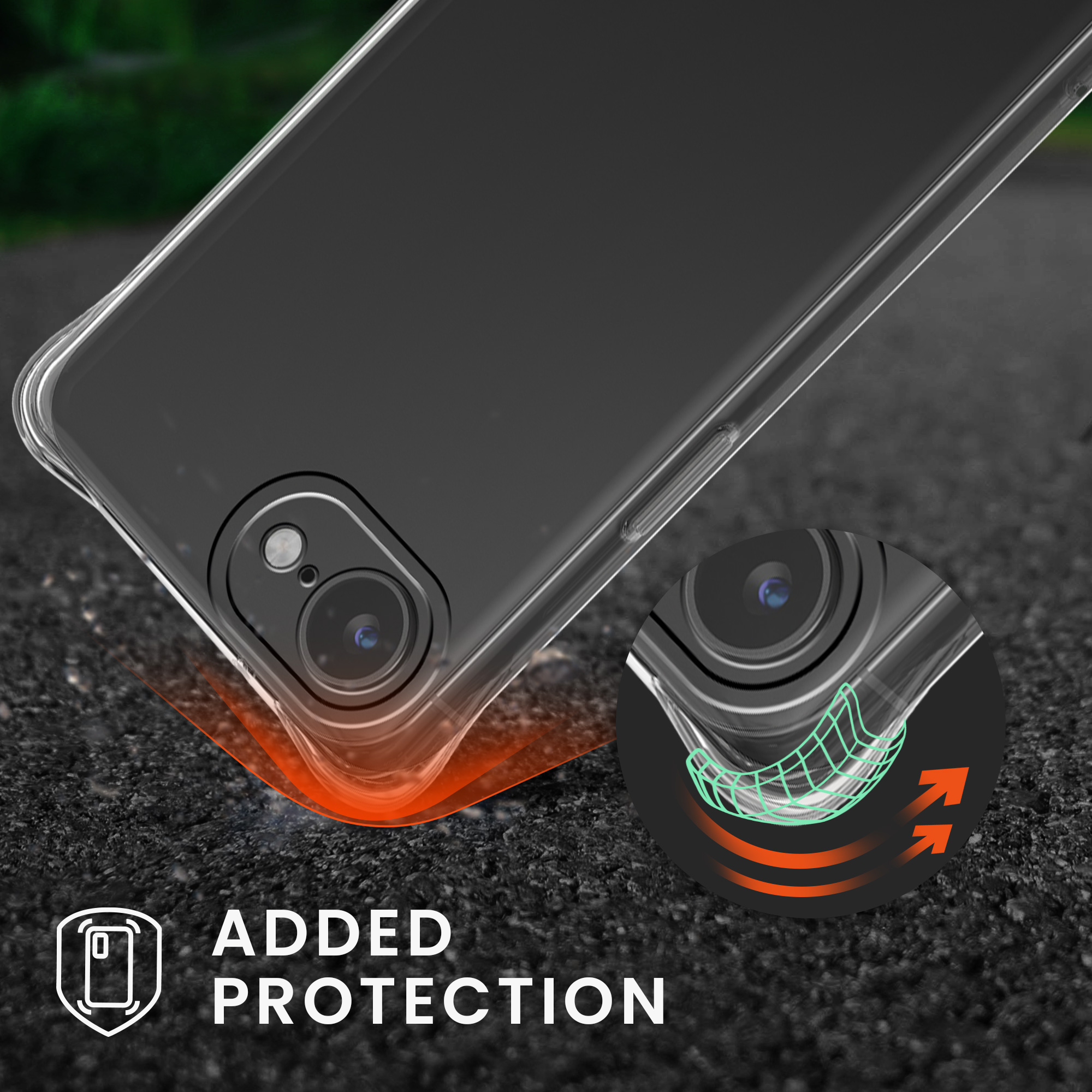 Crossbody pouzdro kwmobile pro Apple iPhone 17e / iPhone 16e - transparentní, bílá