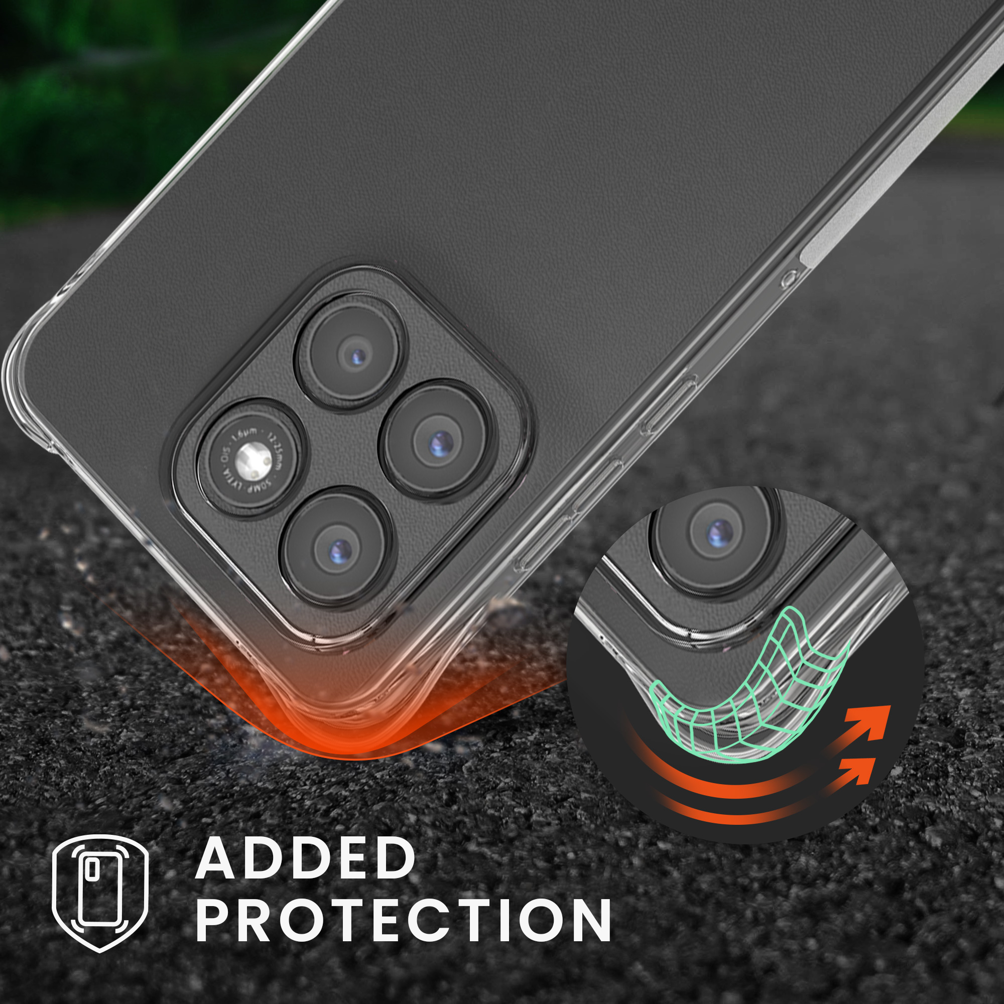Kwmobile Crossbody pouzdro Motorola Moto G86 5G černá / transparentní
