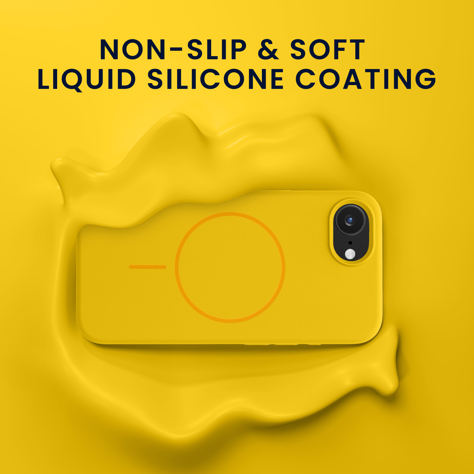Silikonový kryt kwmobile pro Apple iPhone 17e / iPhone 16e - žlutá