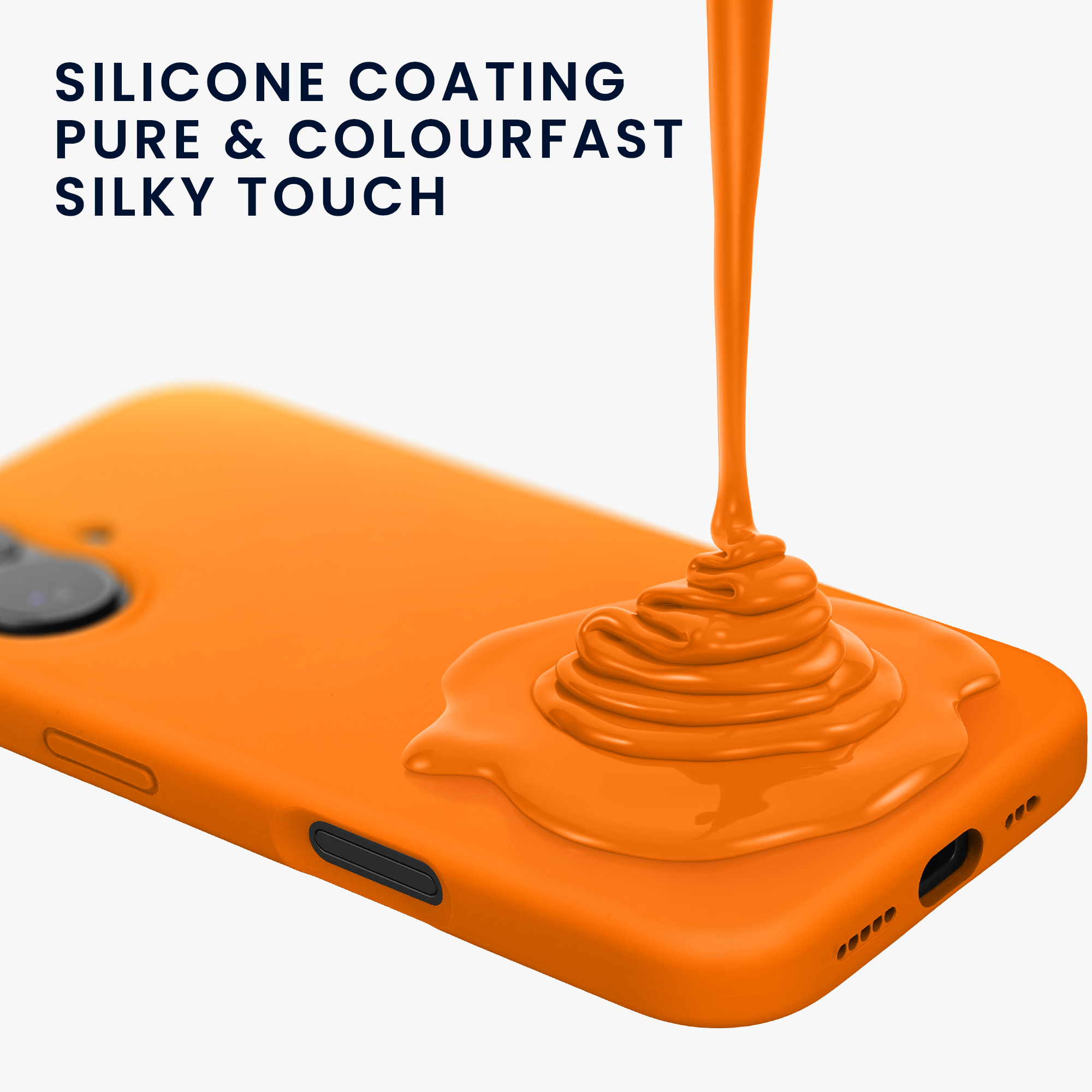 Silikonový kryt Kwmobile pro iPhone 17 - fruity orange