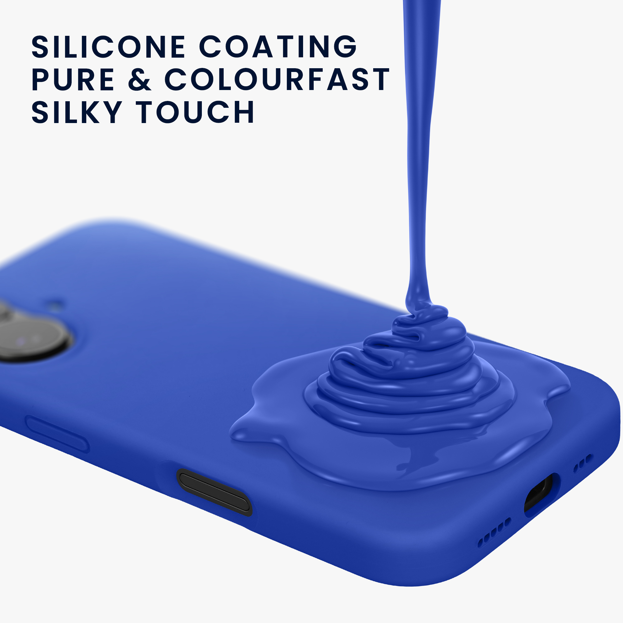 Silikonový kryt Kwmobile pro iPhone 17 - baltsky modrá