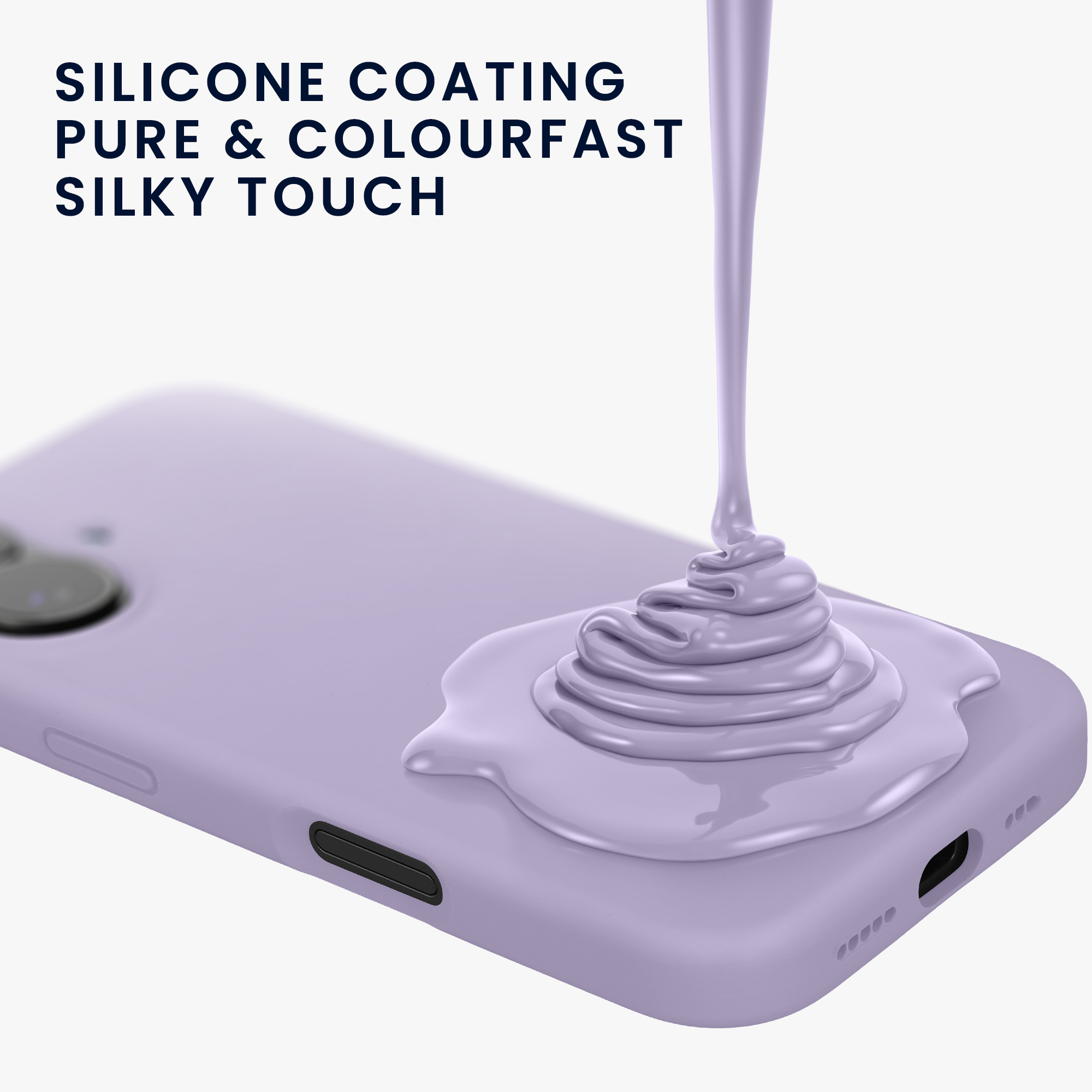 Silikonový kryt Kwmobile pro iPhone 17 - levandulová