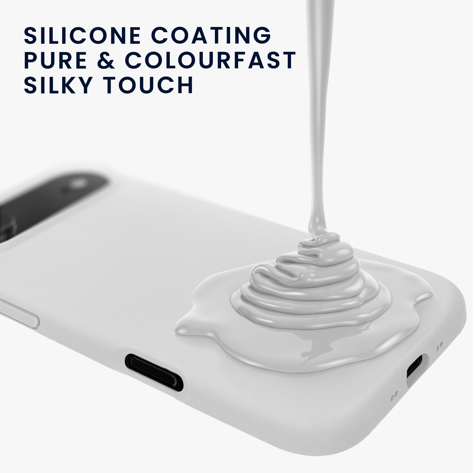 kwmobile TPU silikonový kryt pro Apple iPhone Air, měkký povrch, bílá