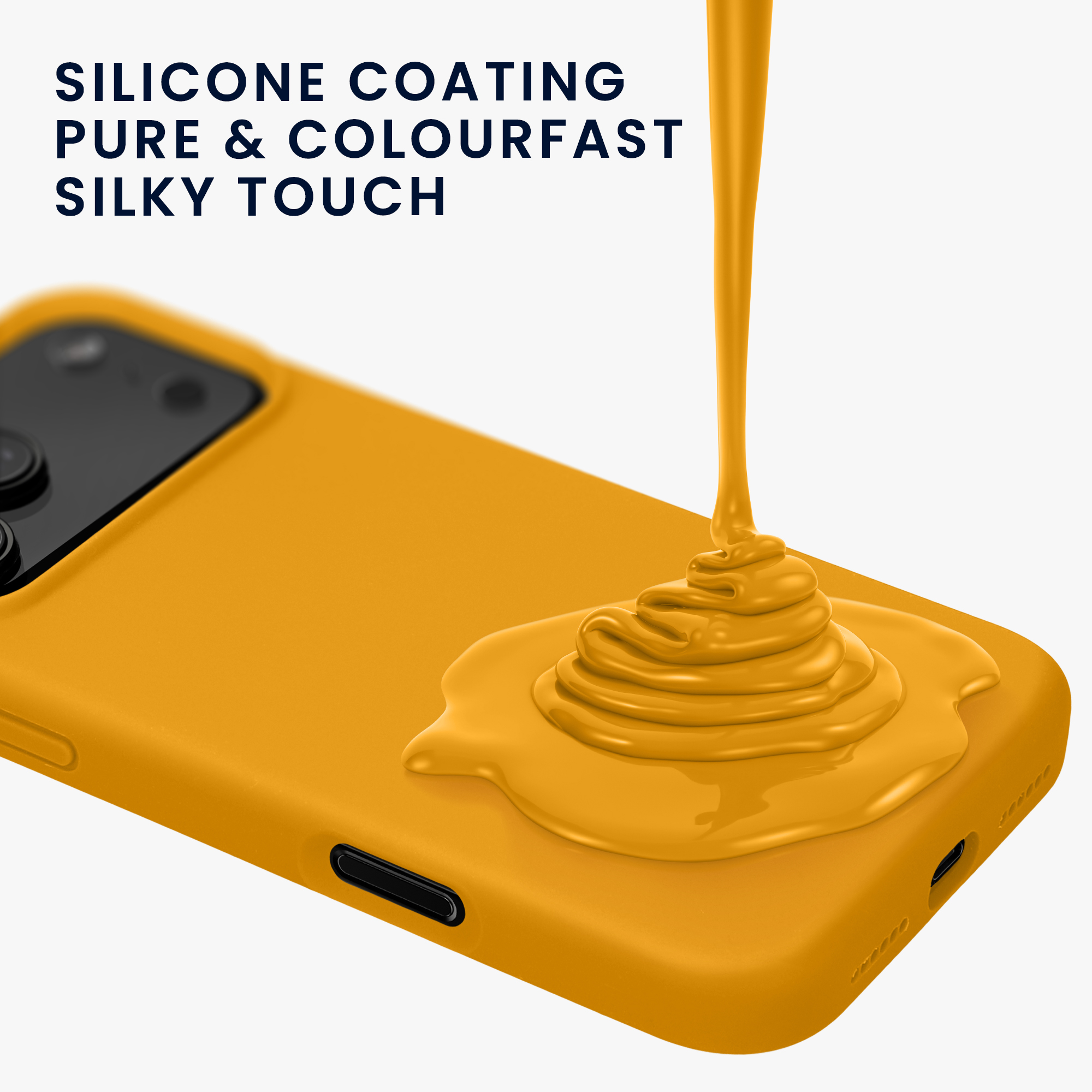 Silikonový kryt Kwmobile pro iPhone 17 Pro - mango