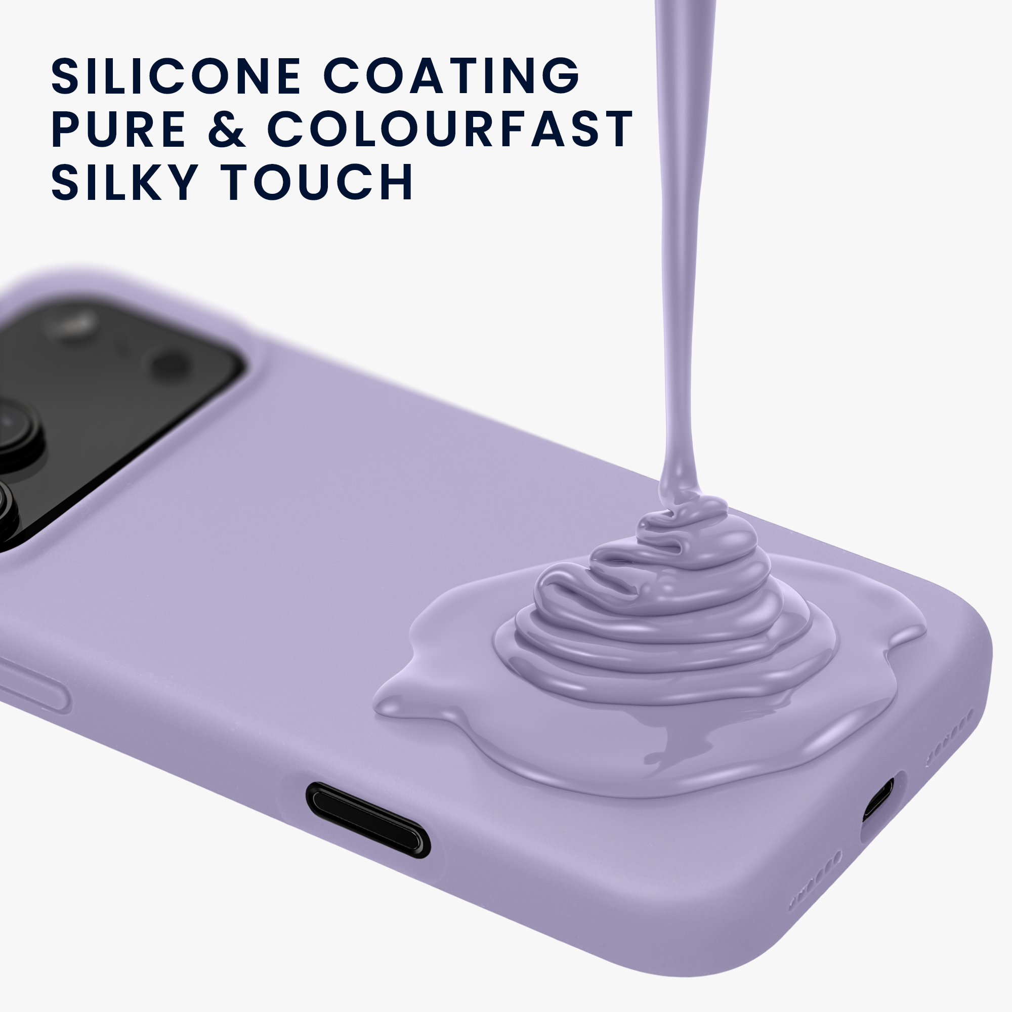 Silikonový kryt Kwmobile pro iPhone 17 Pro Max - levandulová