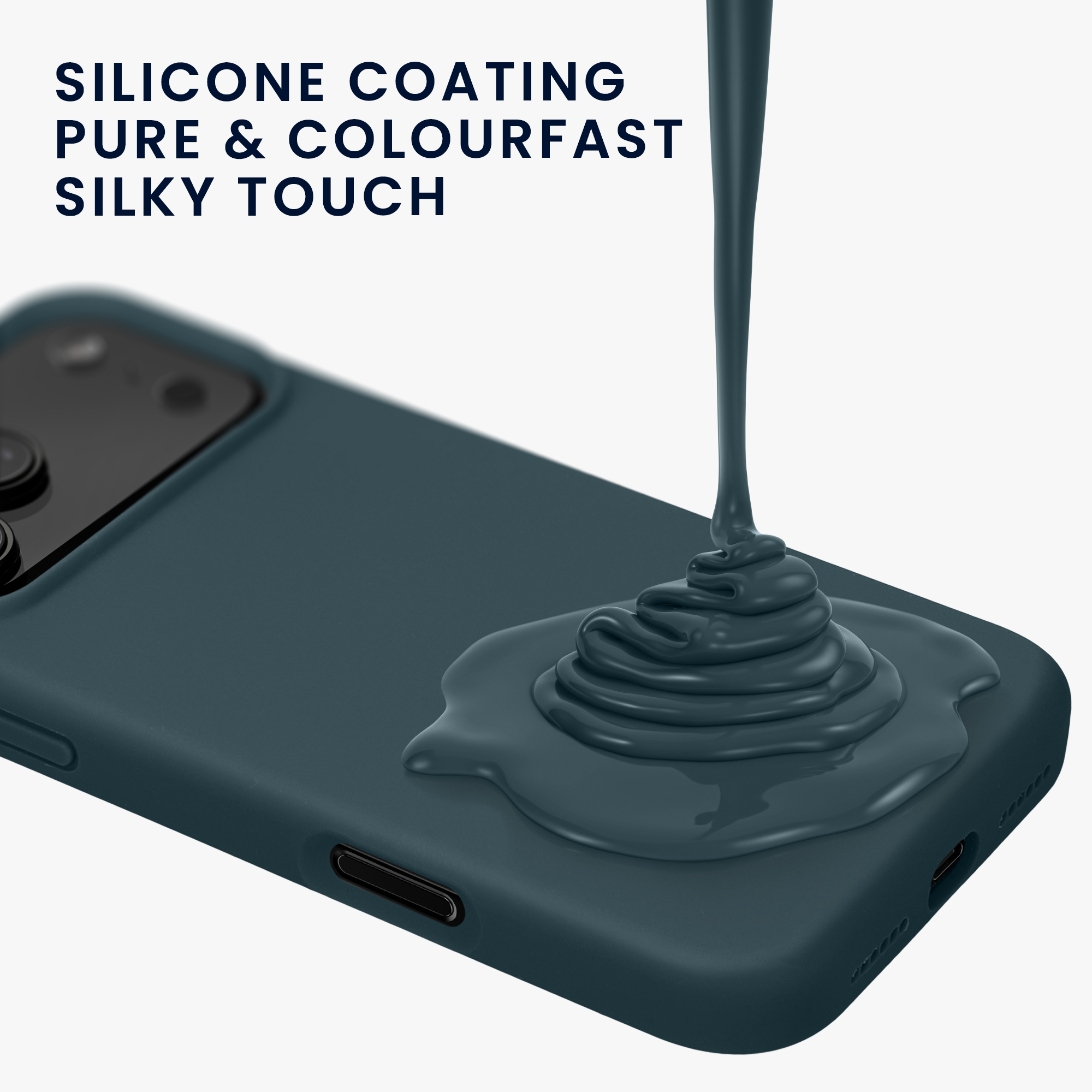 Silikonový kryt Kwmobile pro iPhone 17 Pro Max - tmavě šedá