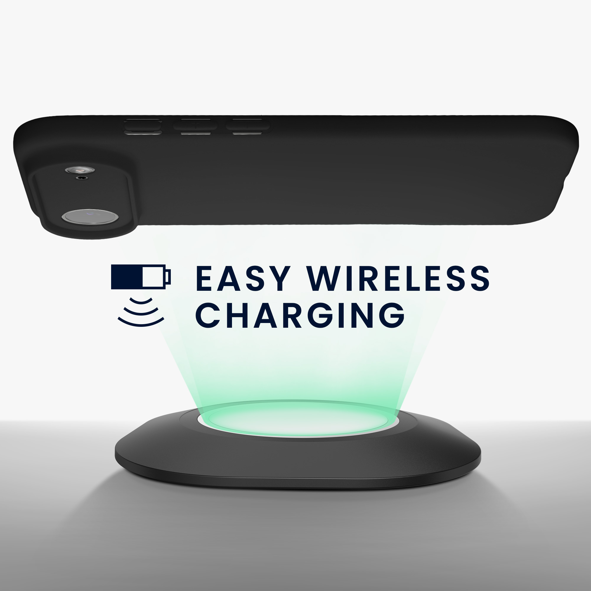 kwmobile měkký ochranný TPU kryt pro Apple iPhone Air, nárazuvzdorný, kompatibilní s bezdrátovým nabíjením, matně černá