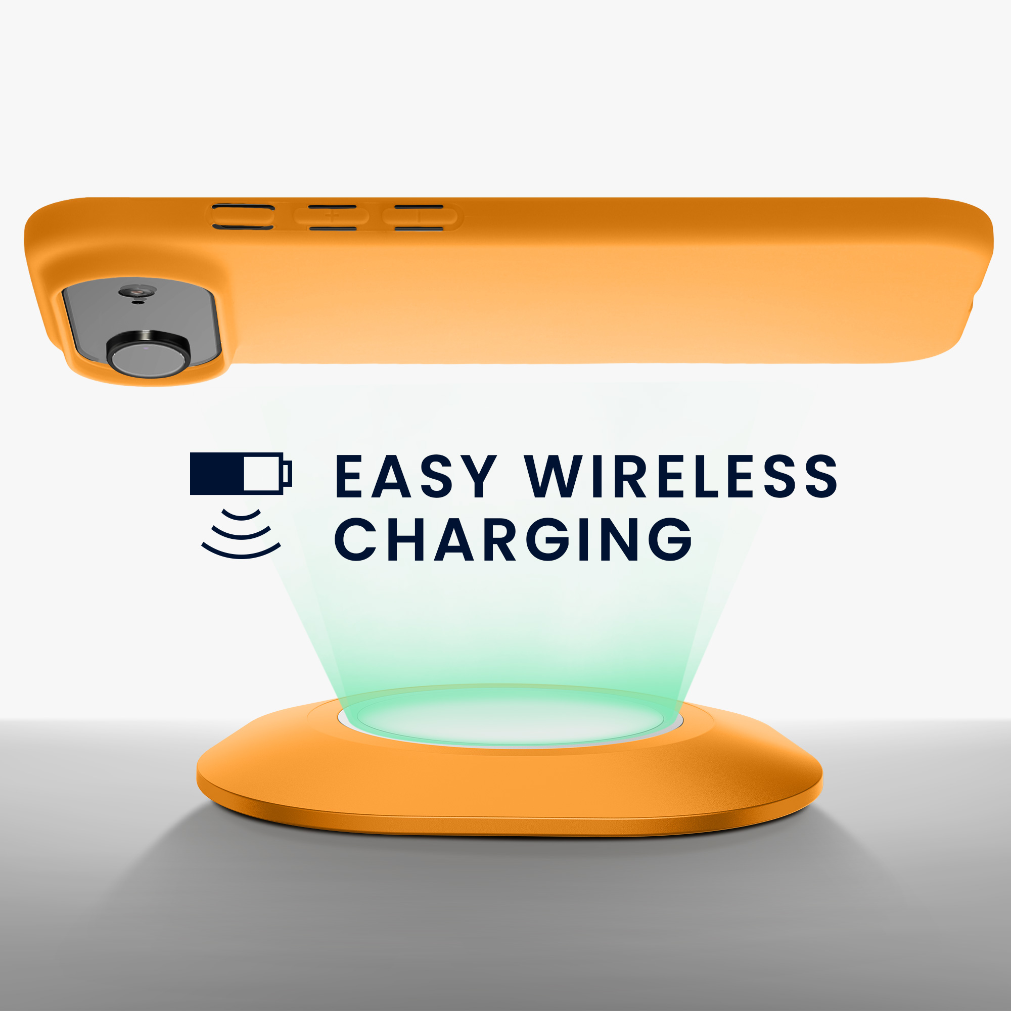 kwmobile měkký ochranný TPU kryt pro Apple iPhone Air, nárazuvzdorný, kompatibilní s bezdrátovým nabíjením, ovocně oranžová