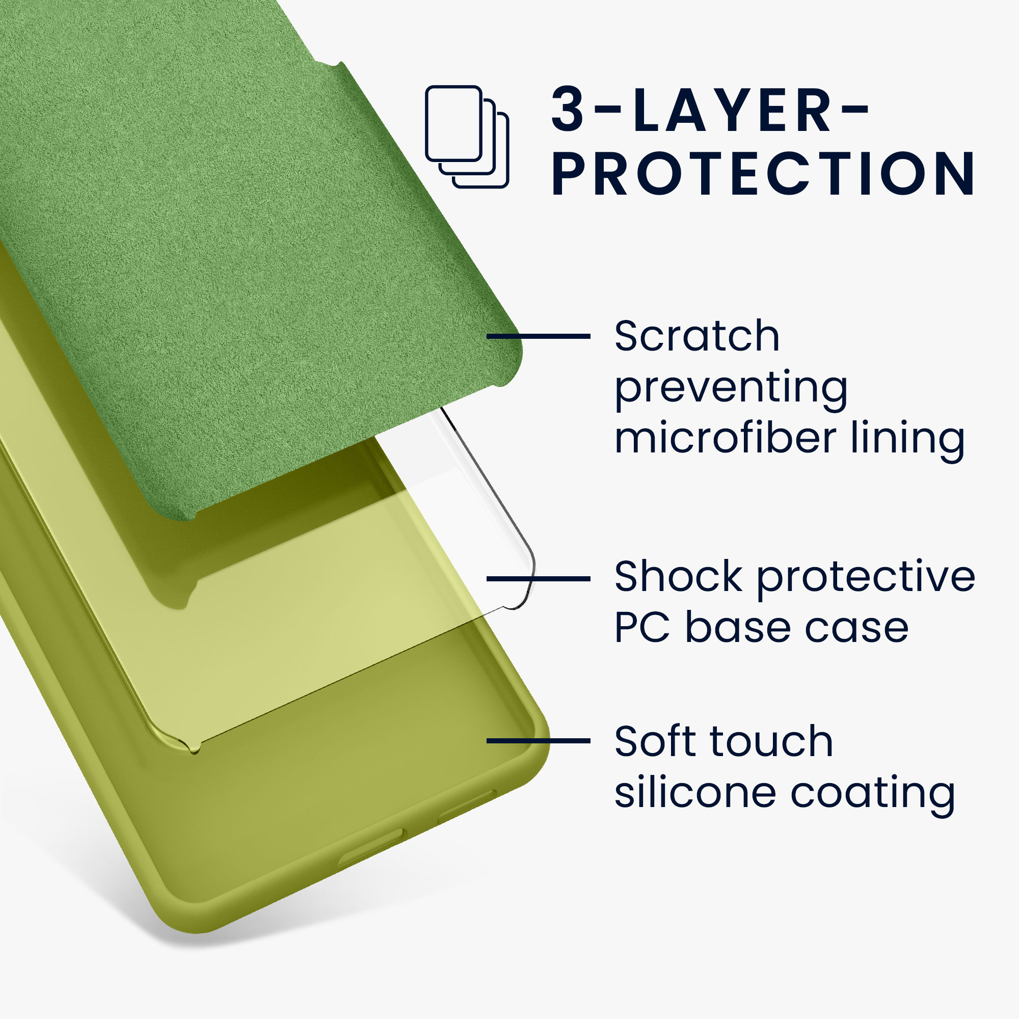 Kwmobile Silikonový kryt Motorola Moto G86 5G matcha zelená
