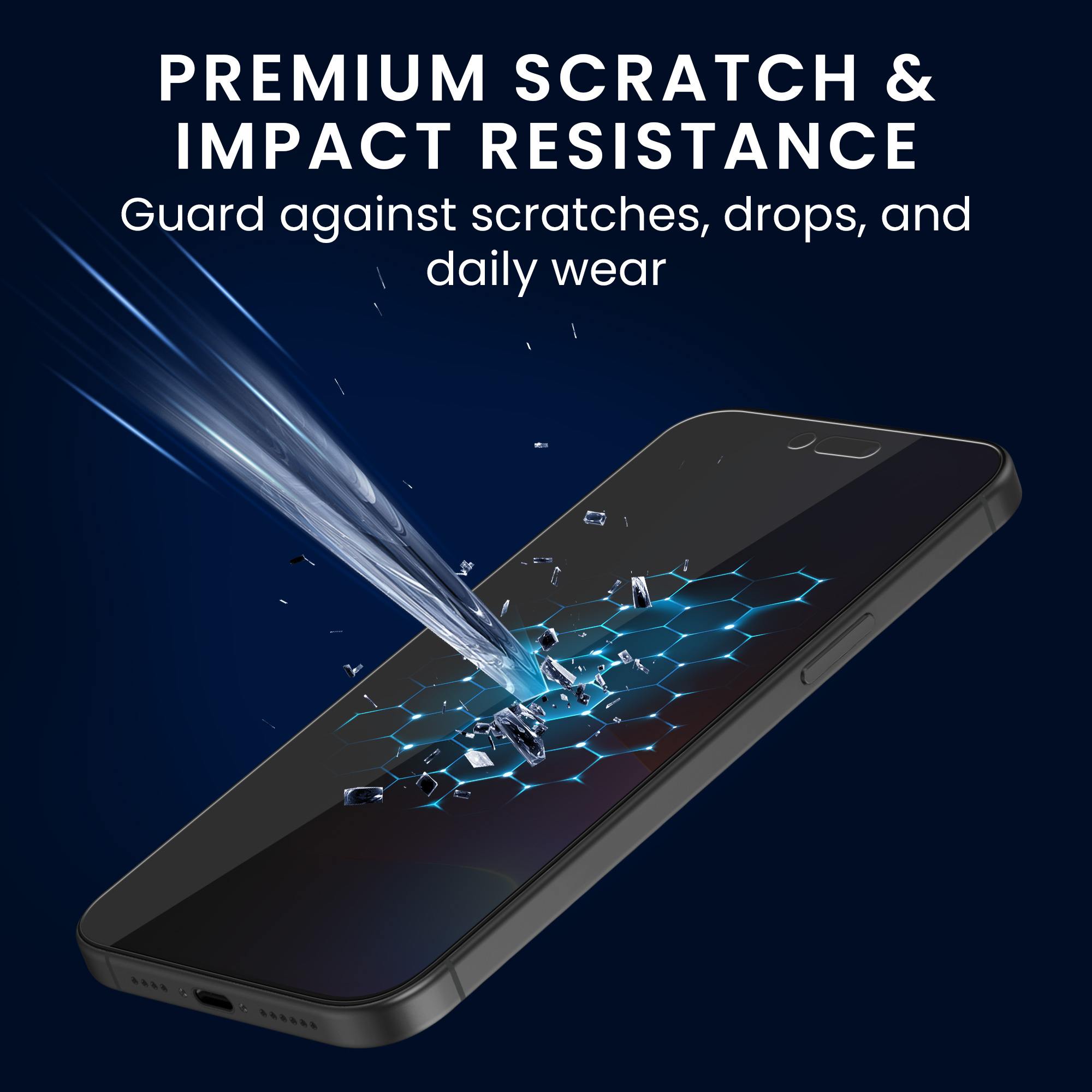 Privacy fólie na displej kwmobile pro iPhone 15 Pro Max