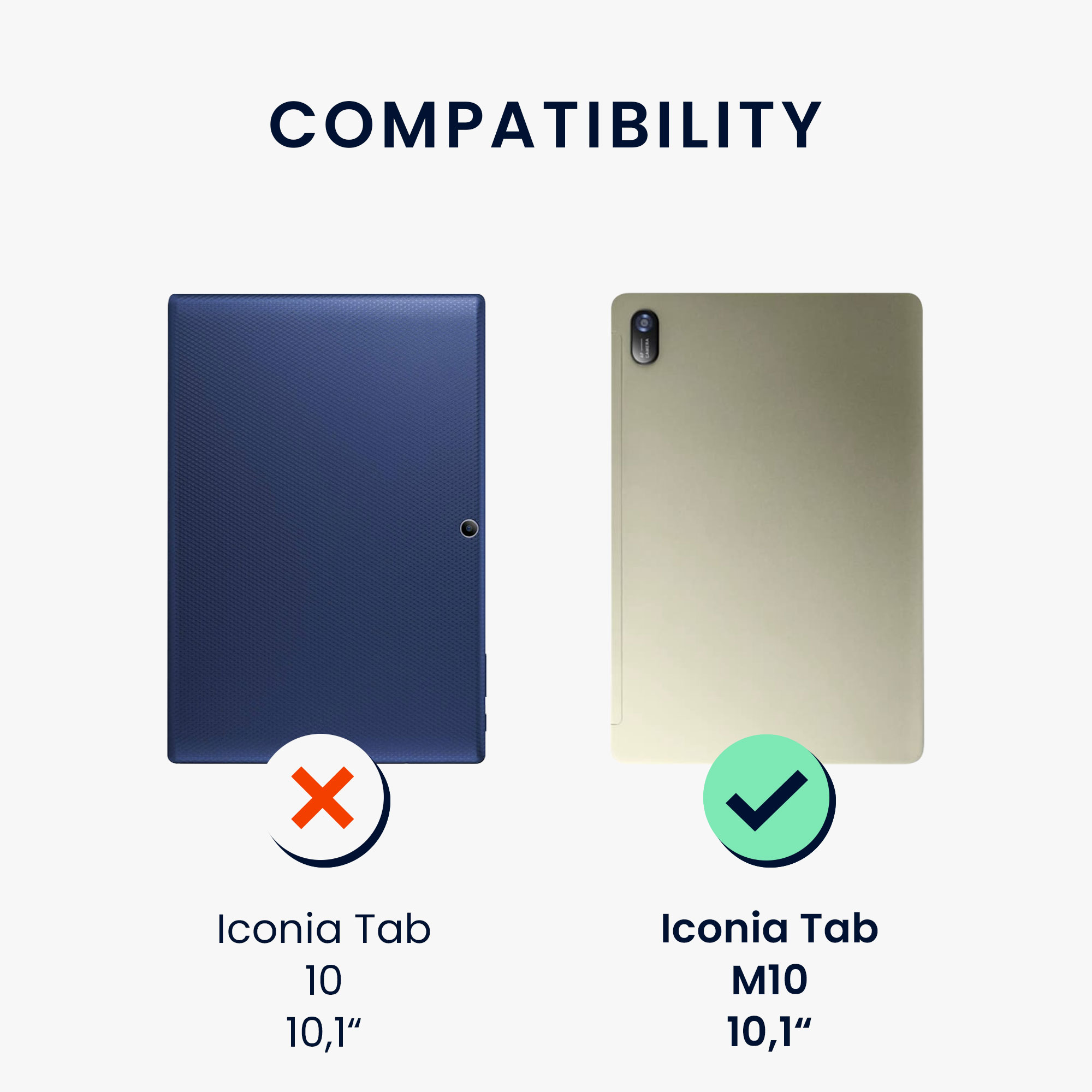 2x Ochranná fólie na tablet kwmobile pro Acer Iconia Tab M10 - čirá