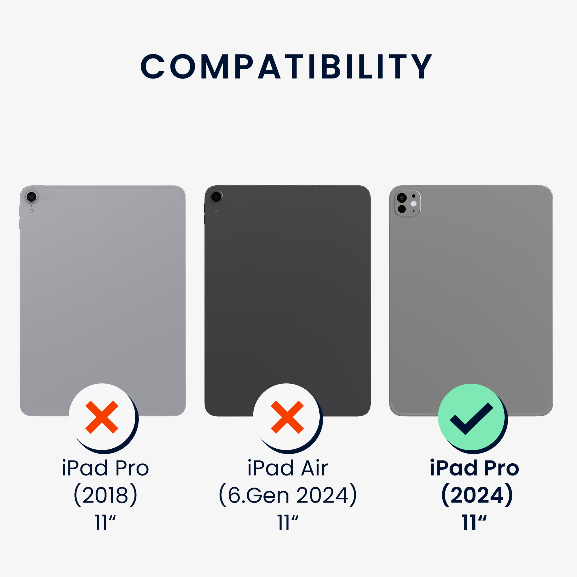 Pouzdro na tablet kwmobile iPad Pro 11″ (2024) - matná černá