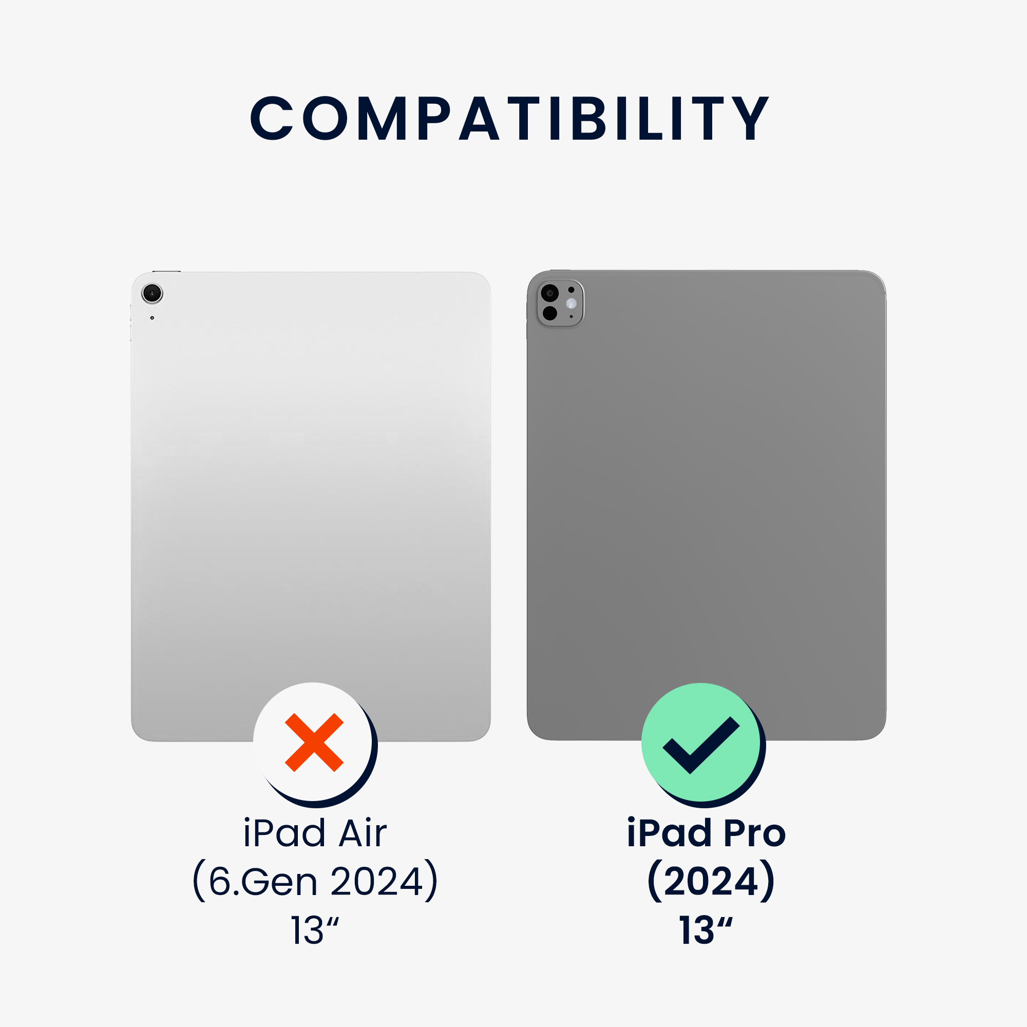 Pouzdro na tablet kwmobile iPad Pro 13″ (2024) - matná černá