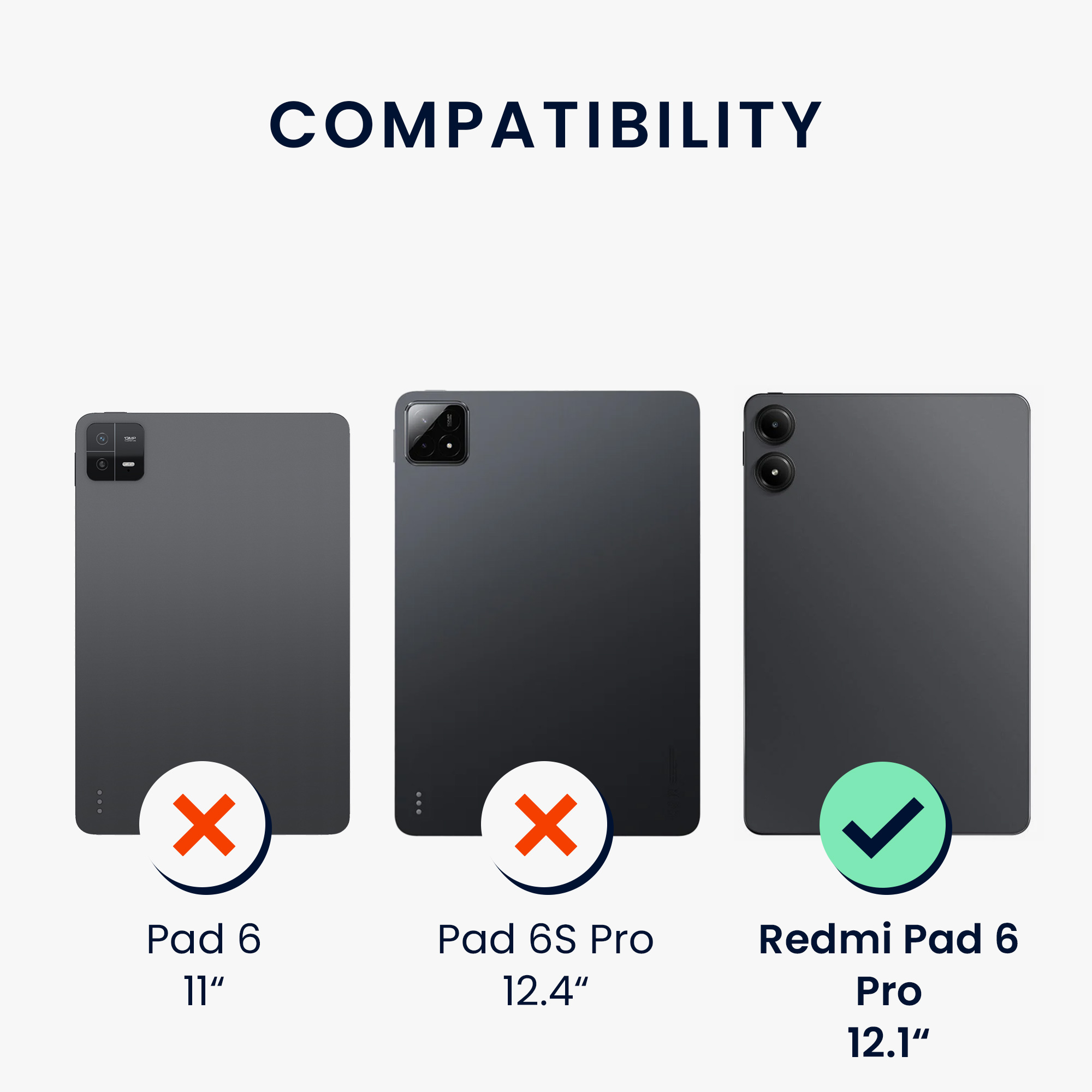 TPU obal na tablet kwmobile pro Xiaomi Redmi Pad Pro - černá