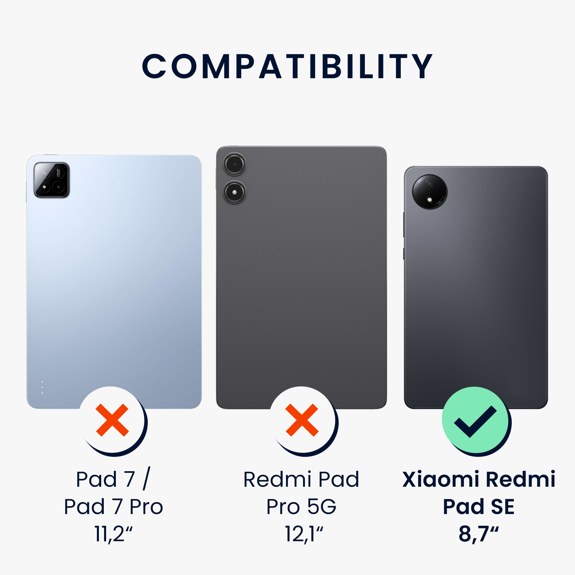 kwmobile matná ochranná fólie Redmi Pad SE 8.7" 2 ks