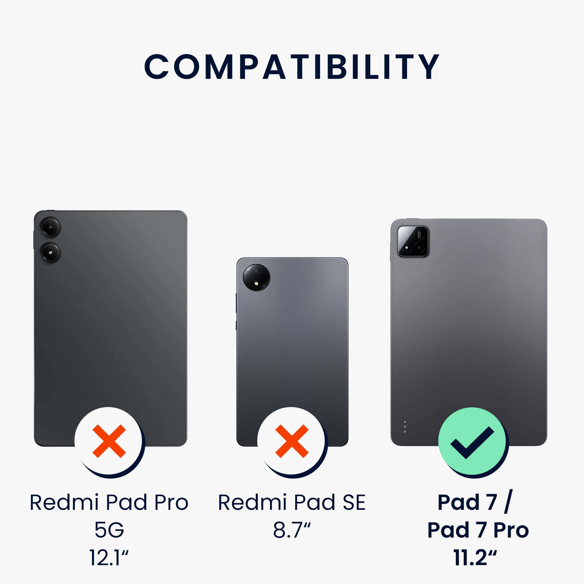 Pouzdro na tablet Xiaomi Pad 7 / Pad 7 Pro kwmobile - černá matná