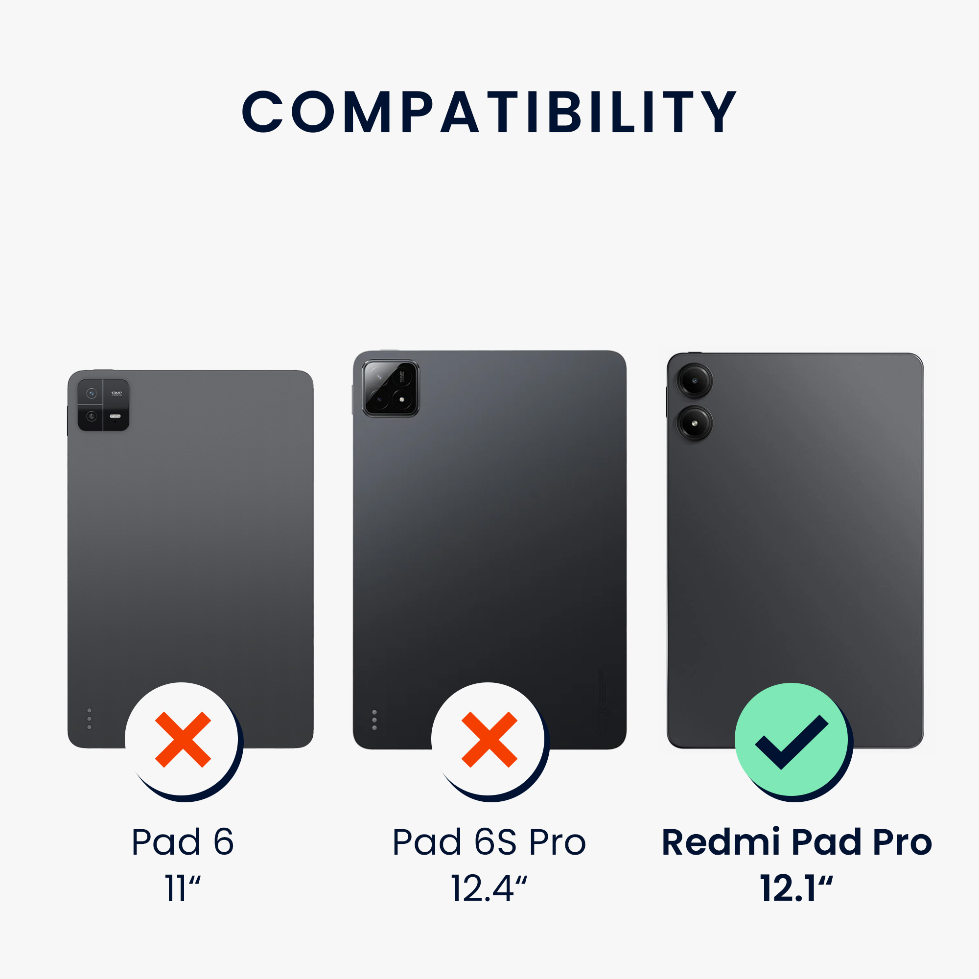 Pouzdro na tablet kwmobile pro Xiaomi Redmi Pad Pro - černá