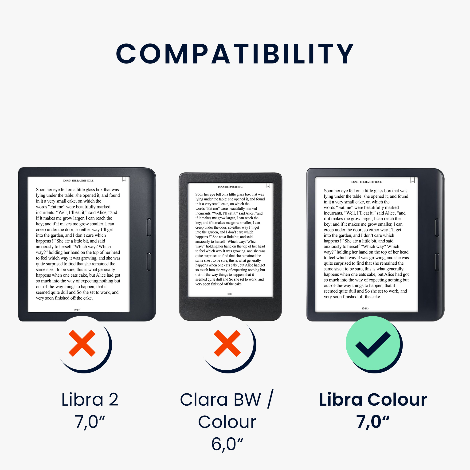 kwmobile pouzdro na čtečku Kobo Libra Colour Case, černá