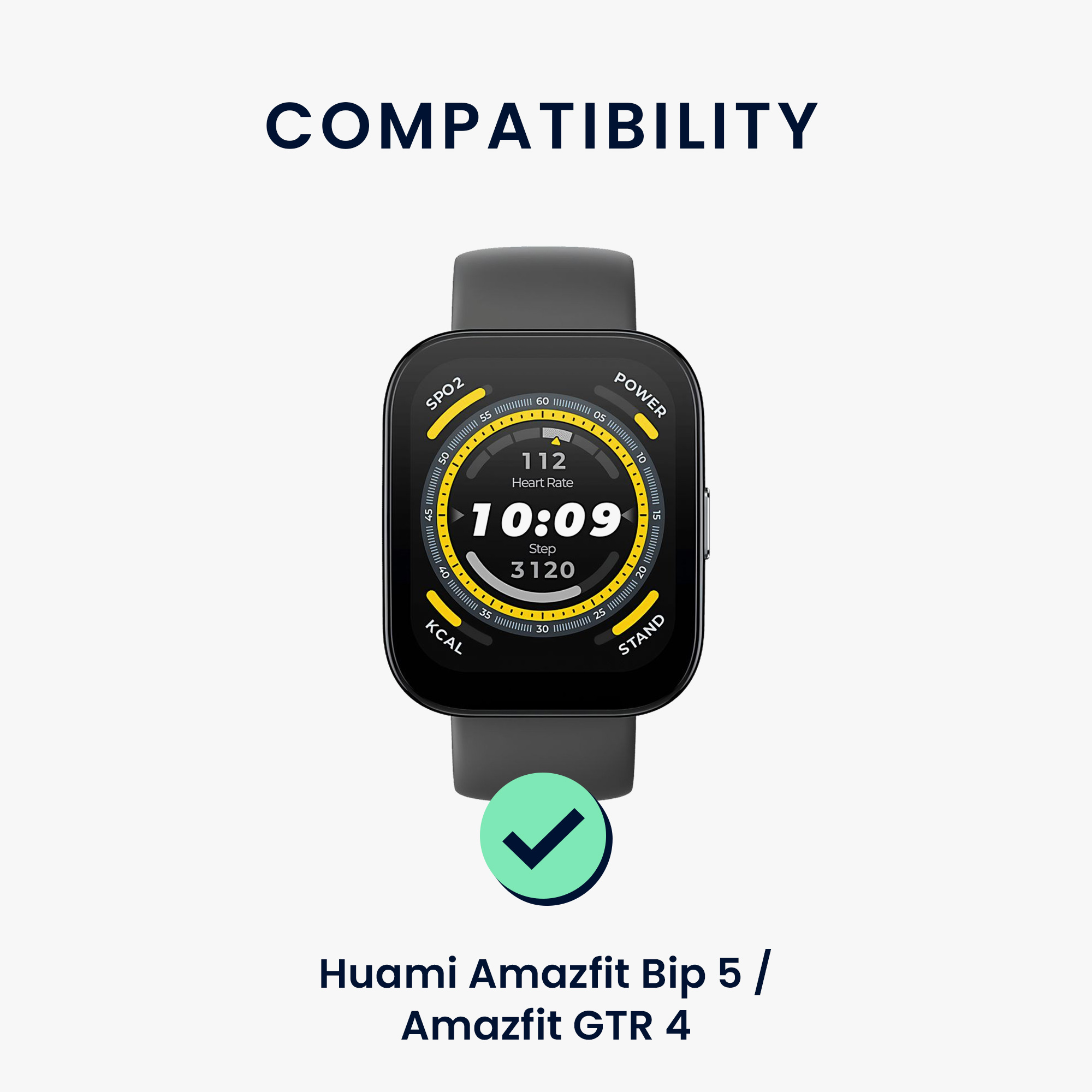 Řemínek Huami 22mm Amazfit Bip 6/Bip 5 Unity/Bip 5/GTS 3/Bal... 22mm kwmobile TPU černý/šedý/černý/modrý