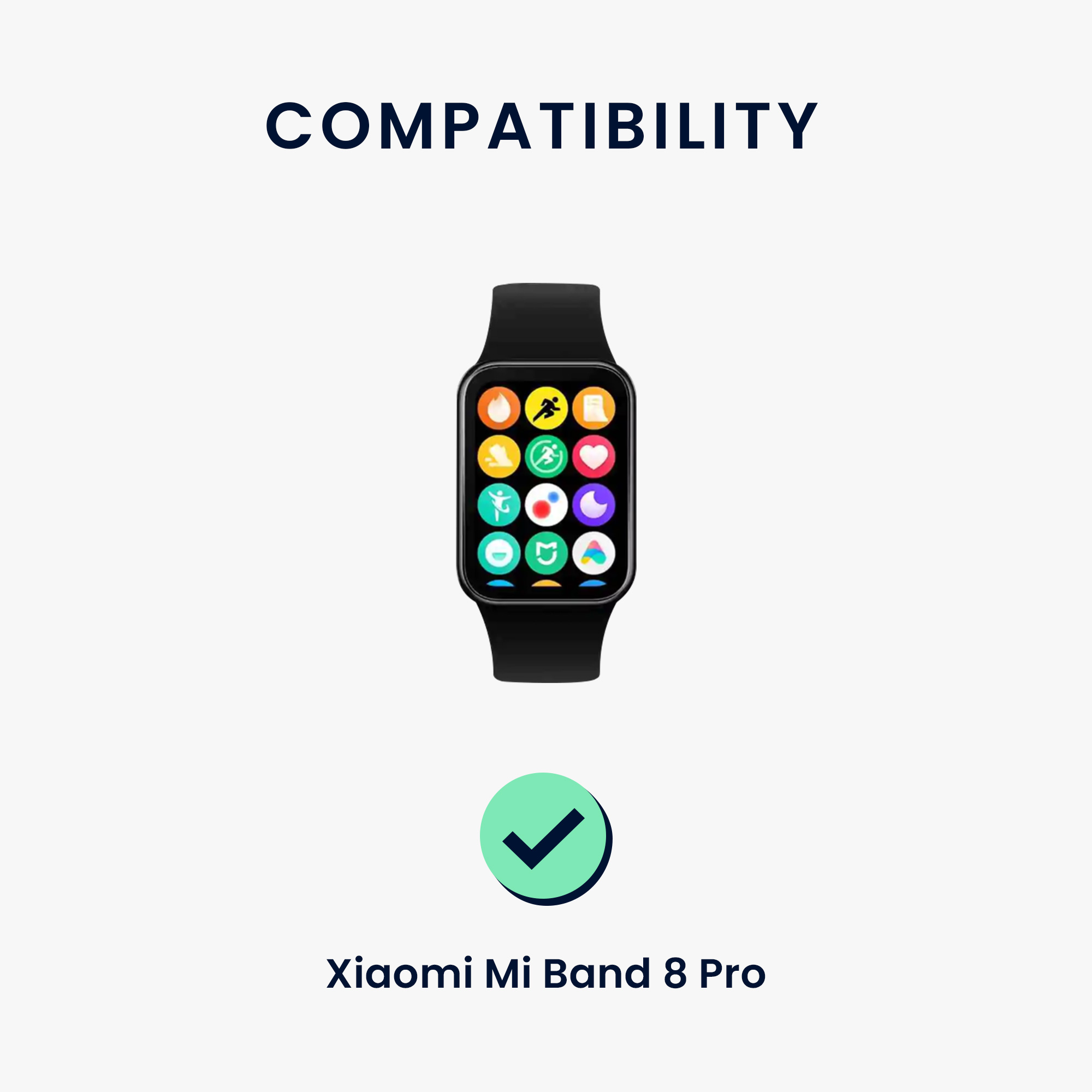 2 ks Řemínek kwmobile Xiaomi Mi, černá / tmavě zelená