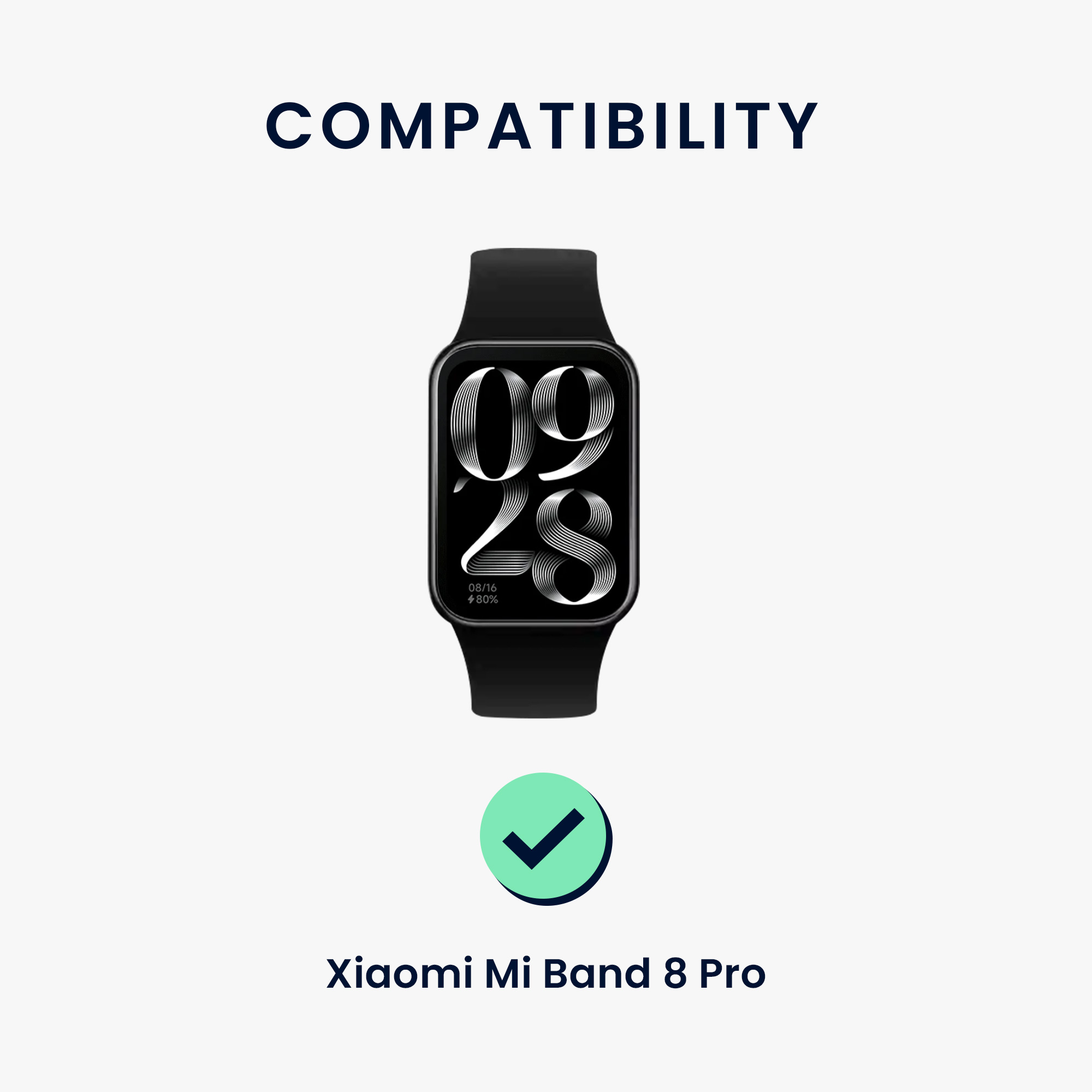 2x Řemínek Xiaomi Smart Band 8 Pro / Band 9 Pro / Redmi Watch 5 / Redmi Watch 4 kwmobile - černá / bílá