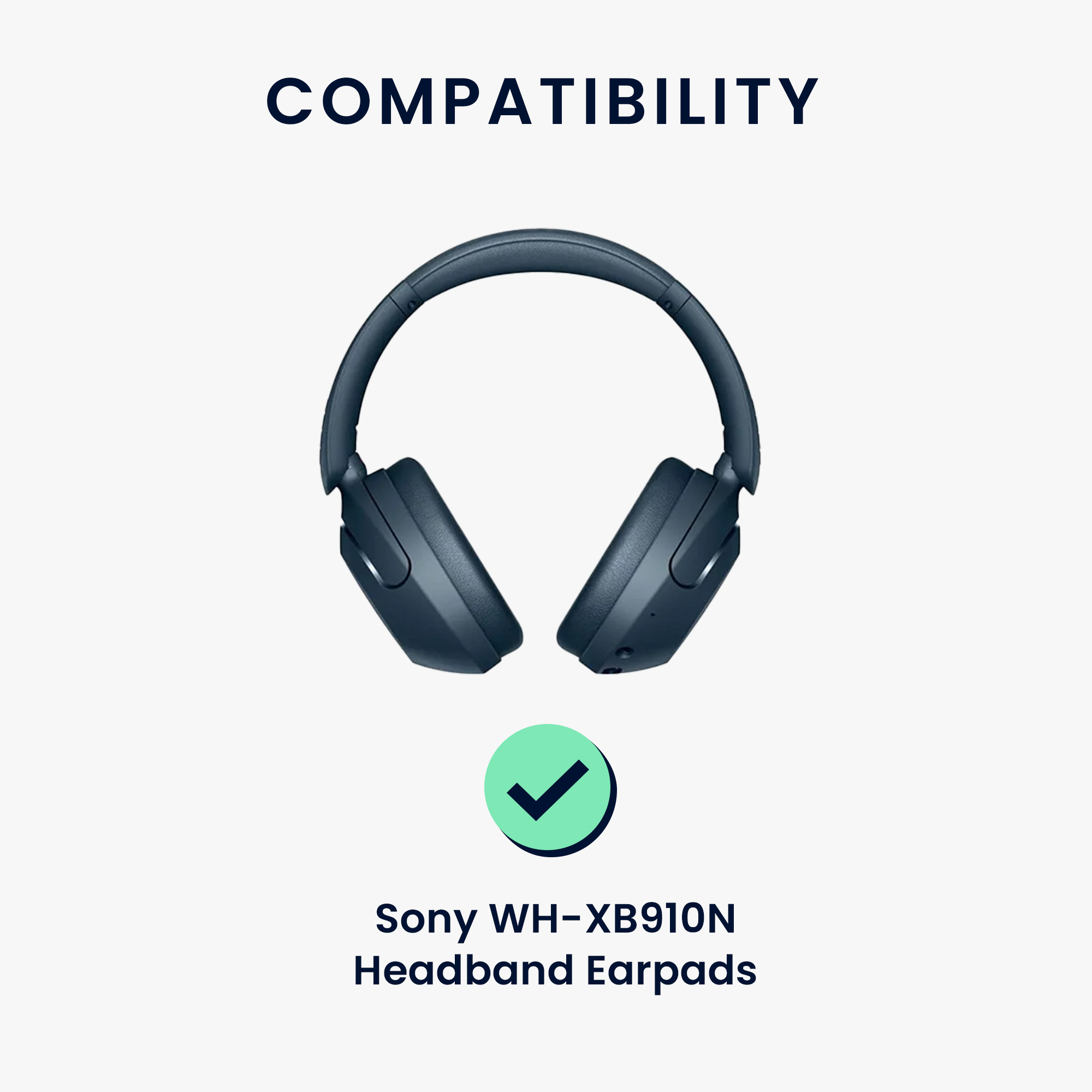 Silikonové kryty na sluchátka Sony WH-XB910N modré 3 ks