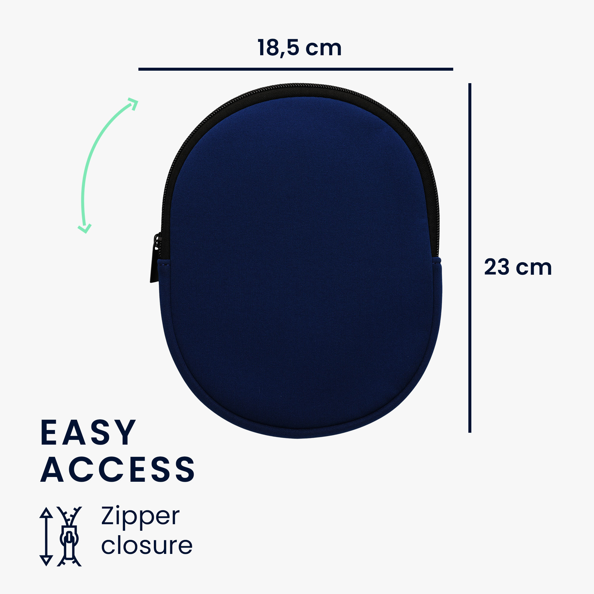 Pouzdro na sluchátka kwmobile pro WH-1000XM4 / WH-1000XM3 / Jabra Evolve 20