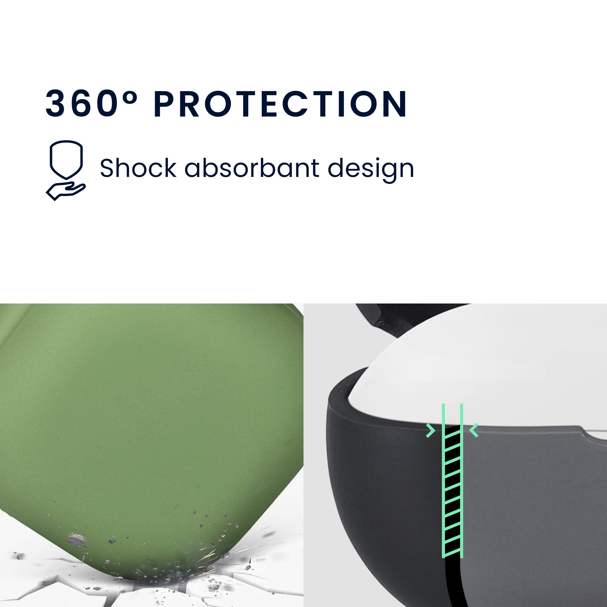 Silikonové pouzdro na sluchátka Samsung Galaxy Buds FE kwmobile Pastel Green